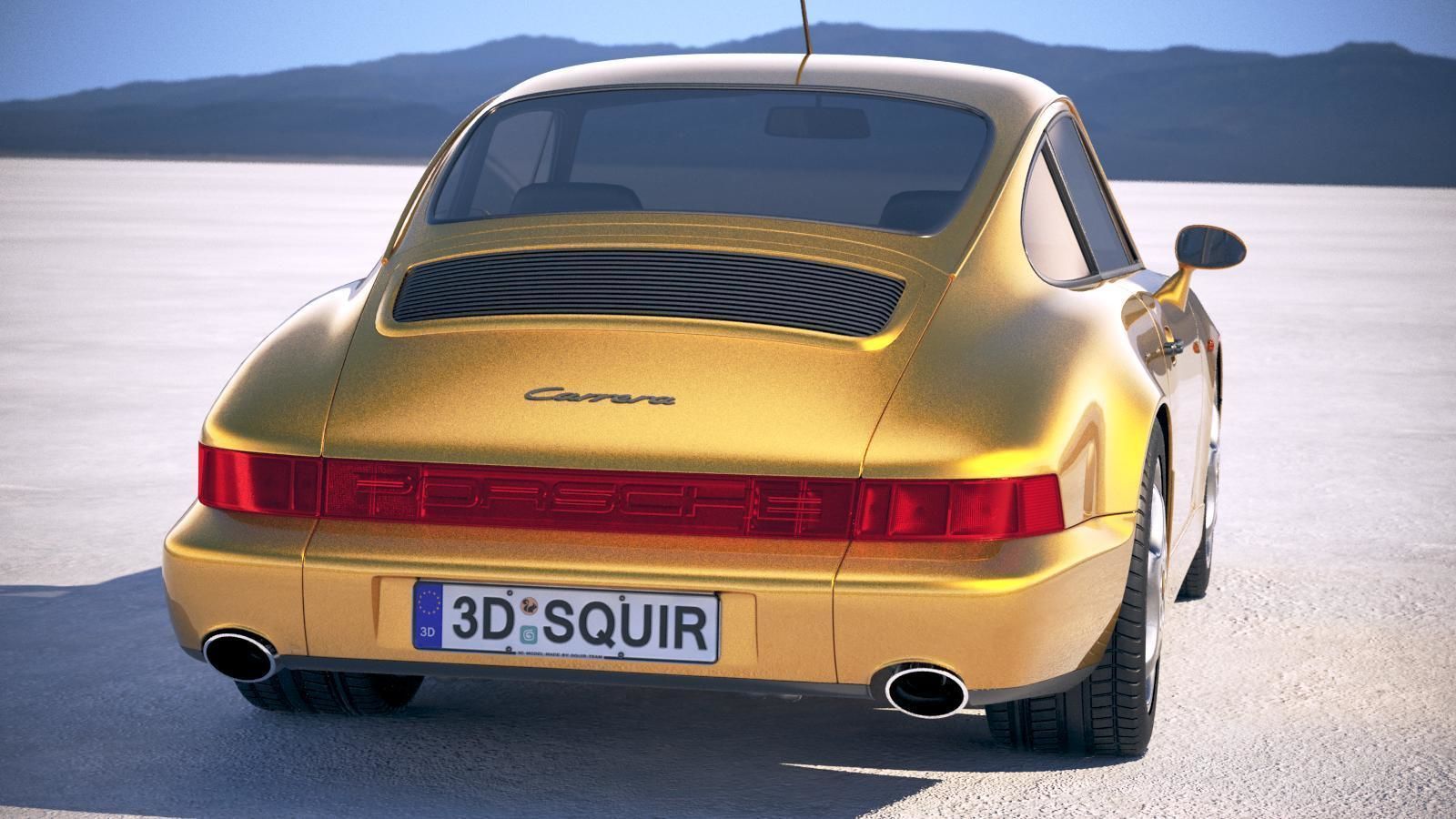  Porsche 911 964 Carrera 1990 3D model_5
