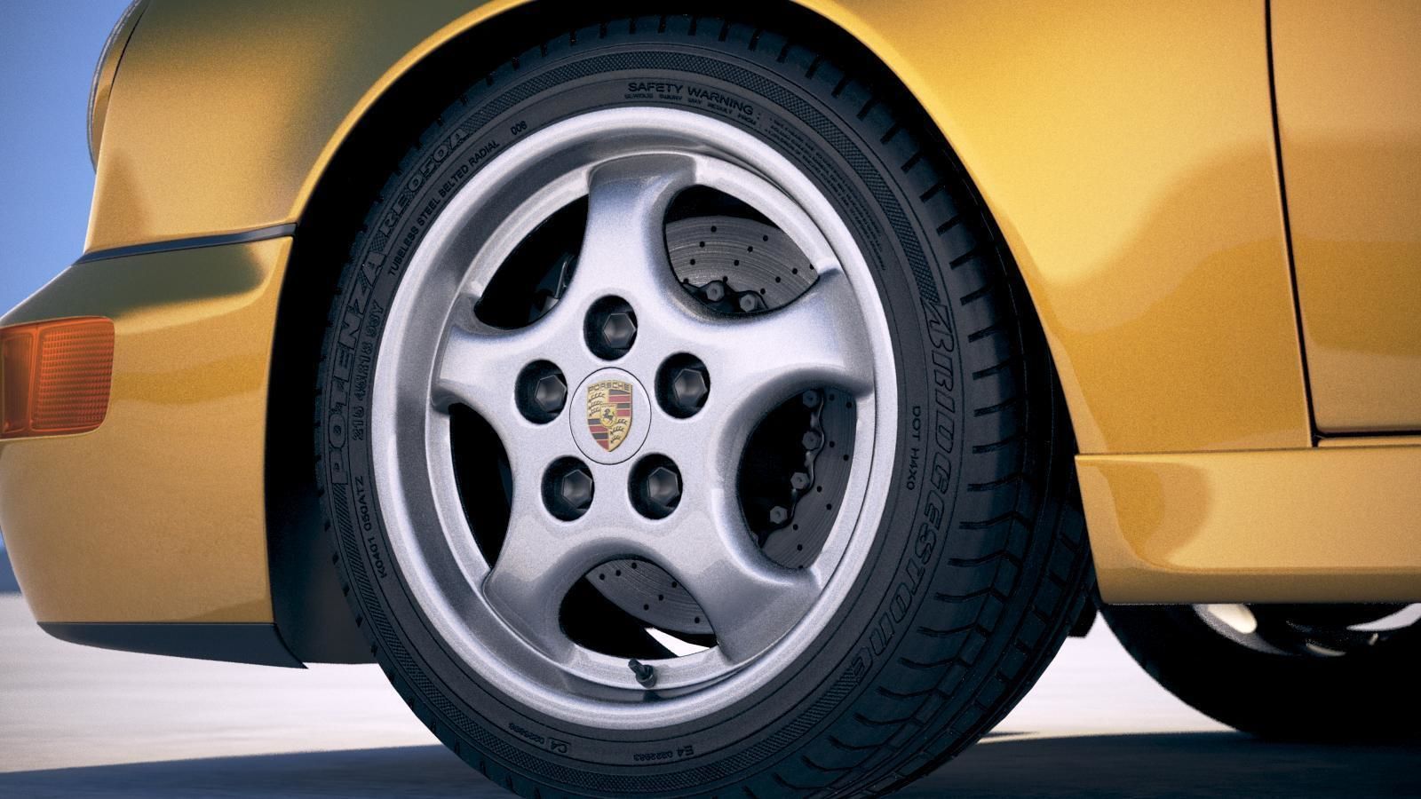  Porsche 911 964 Carrera 1990 3D model_14