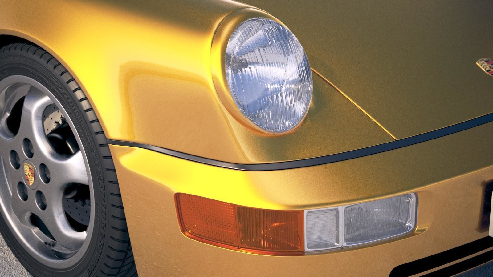  Porsche 911 964 Carrera 1990 3D model_15
