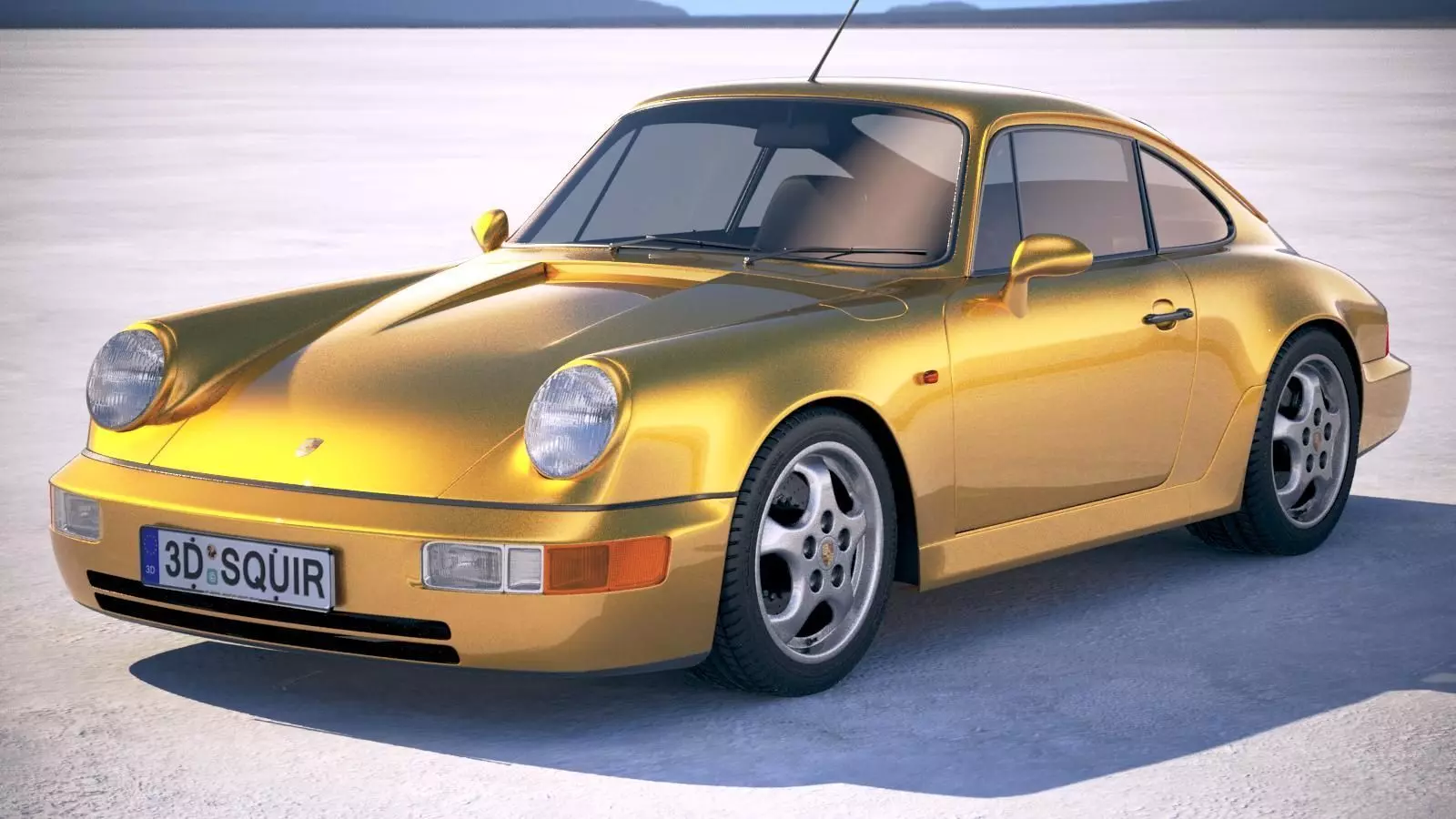  Porsche 911 964 Carrera 1990 3D model_0