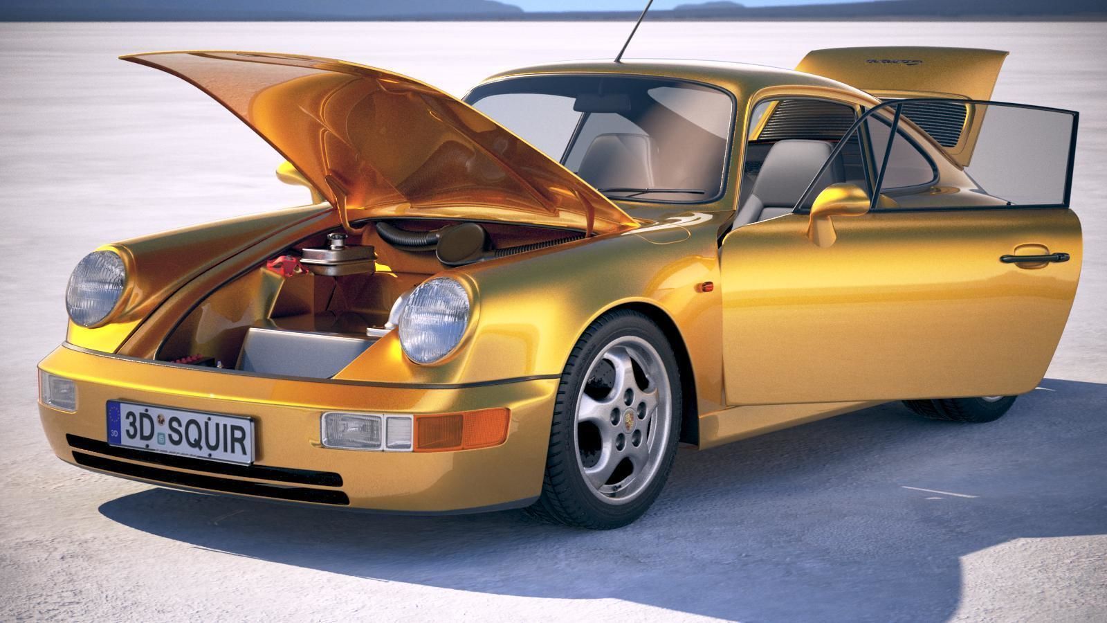  Porsche 911 964 Carrera 1990 3D model_20