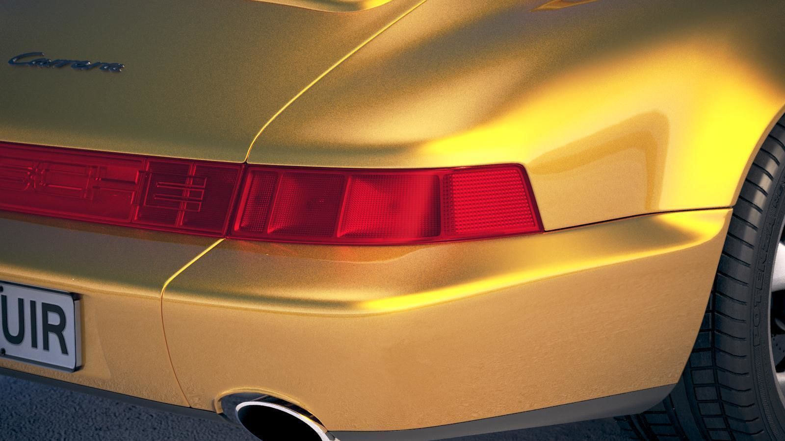  Porsche 911 964 Carrera 1990 3D model_16