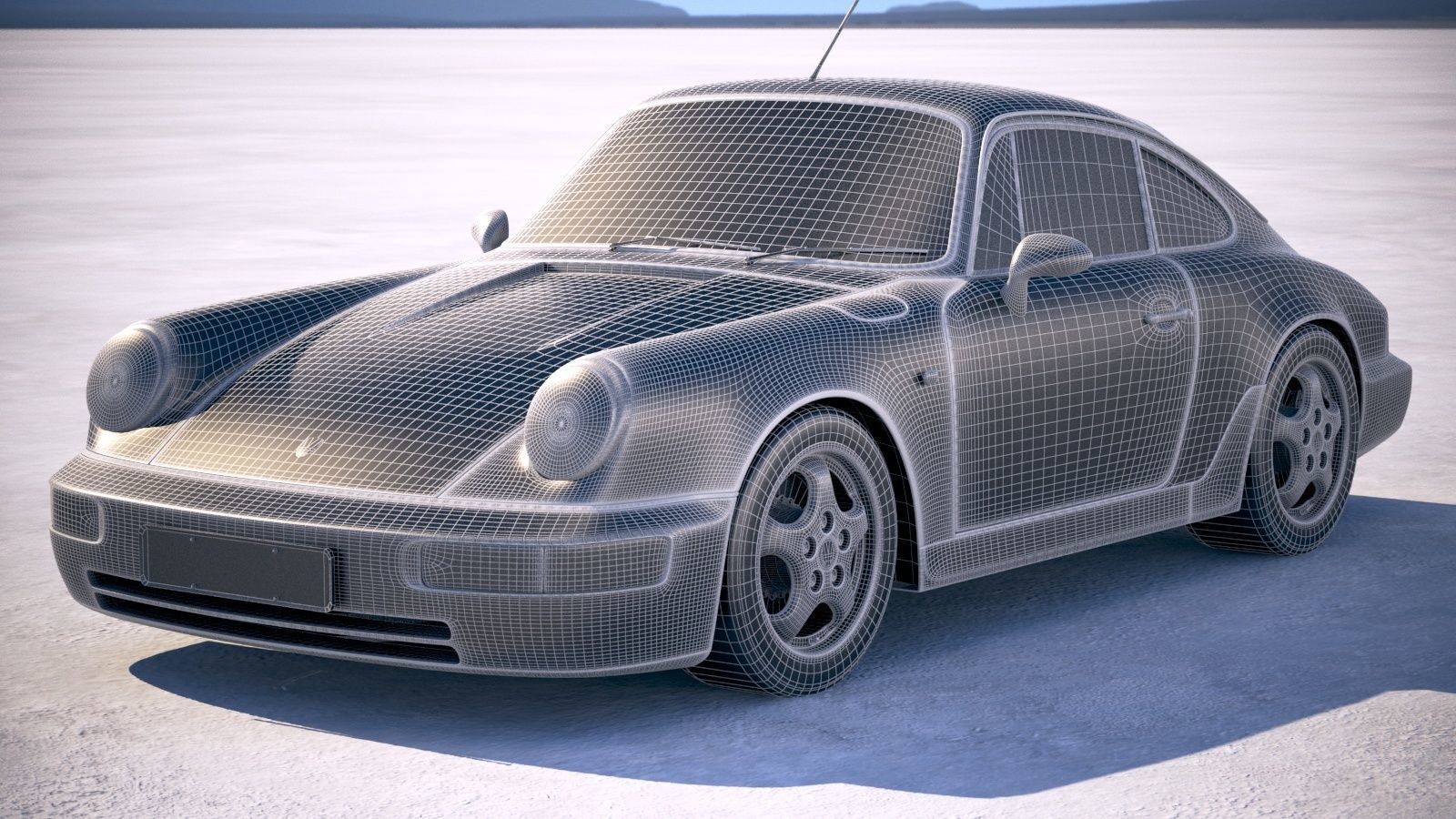  Porsche 911 964 Carrera 1990 3D model_26