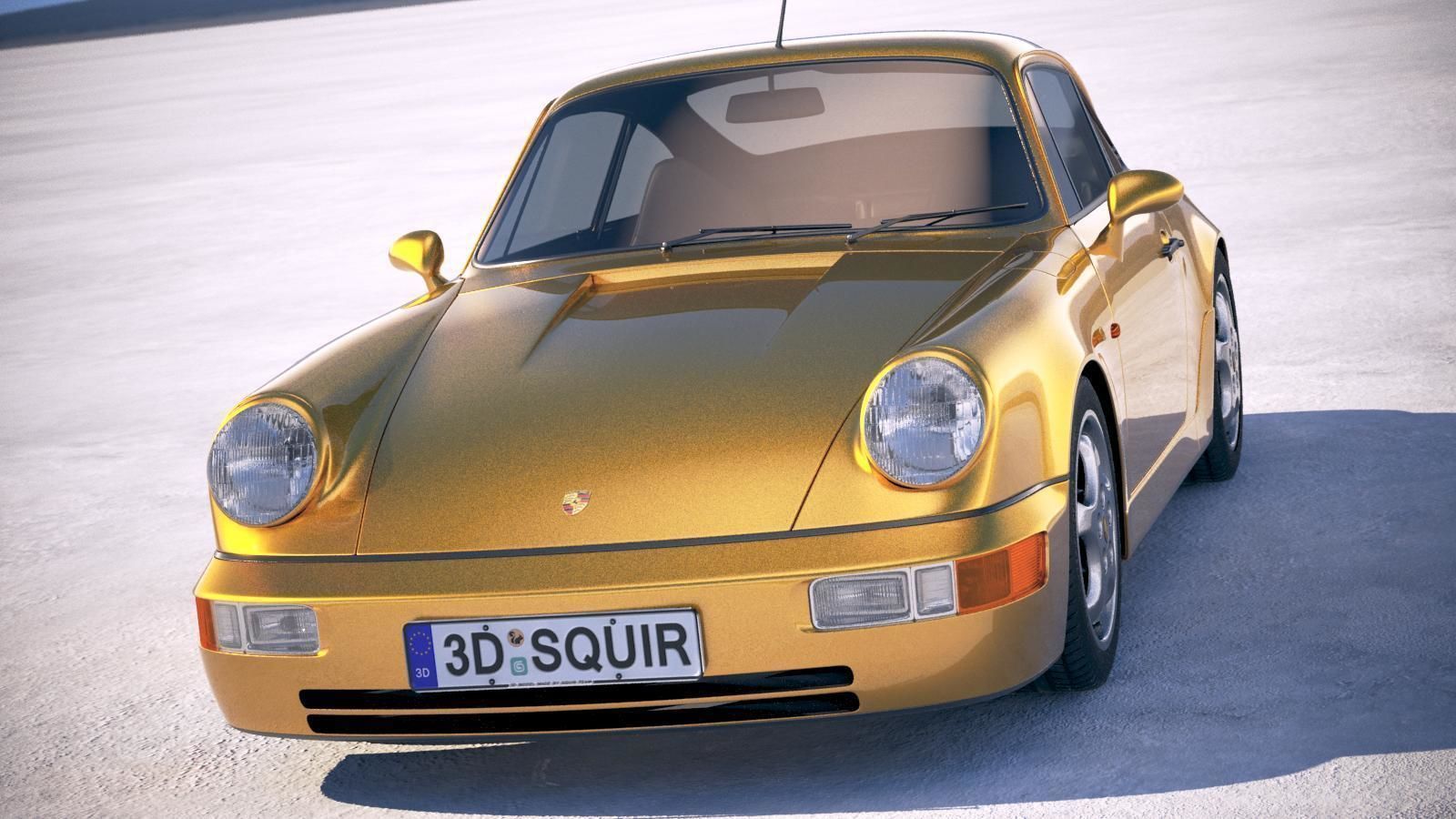  Porsche 911 964 Carrera 1990 3D model_1