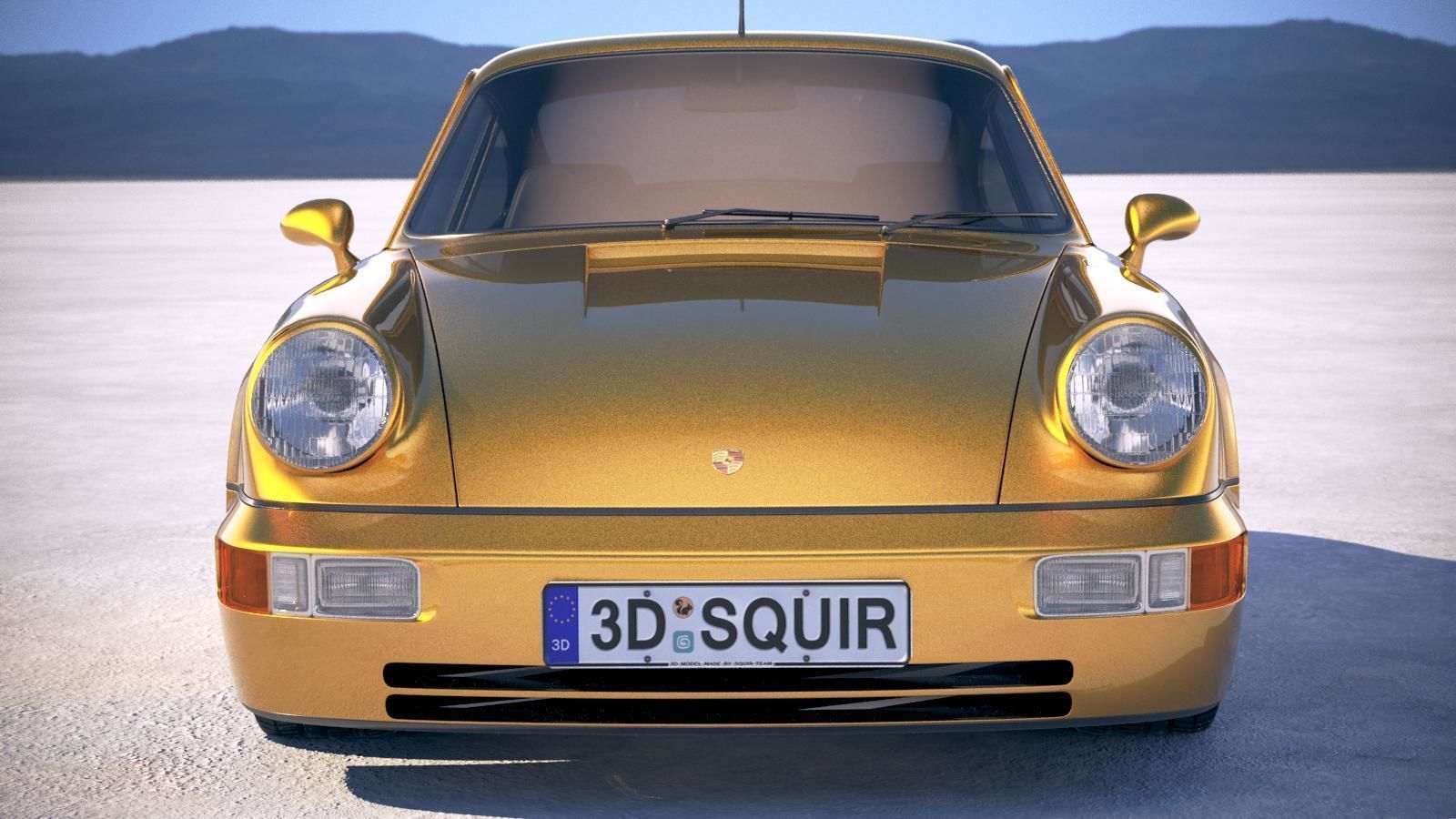  Porsche 911 964 Carrera 1990 3D model_9