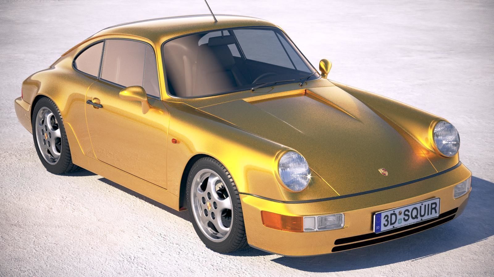  Porsche 911 964 Carrera 1990 3D model_11