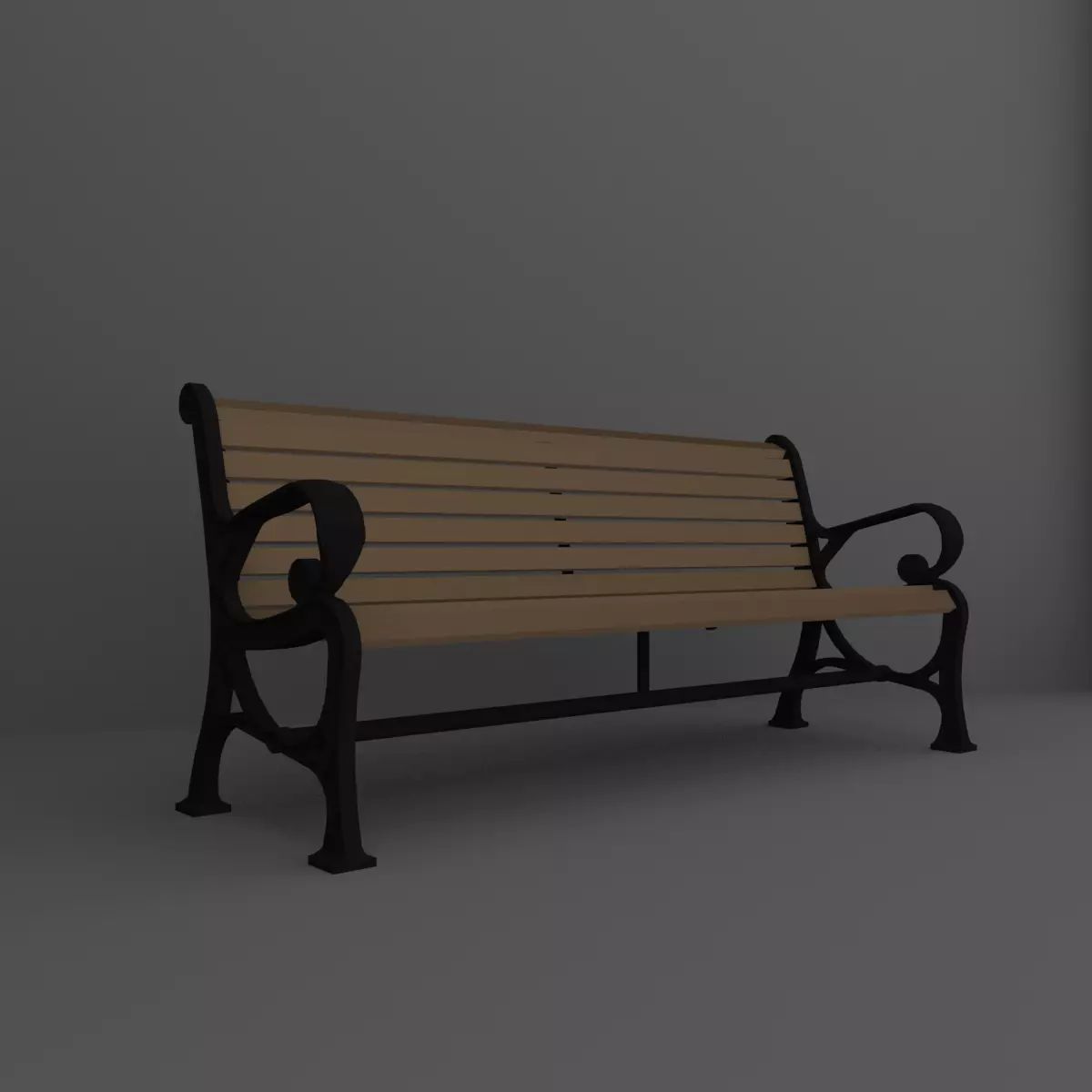Bench park Free 3D model