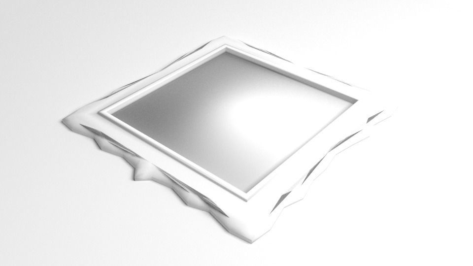 Square Picture Frame 3D model_4