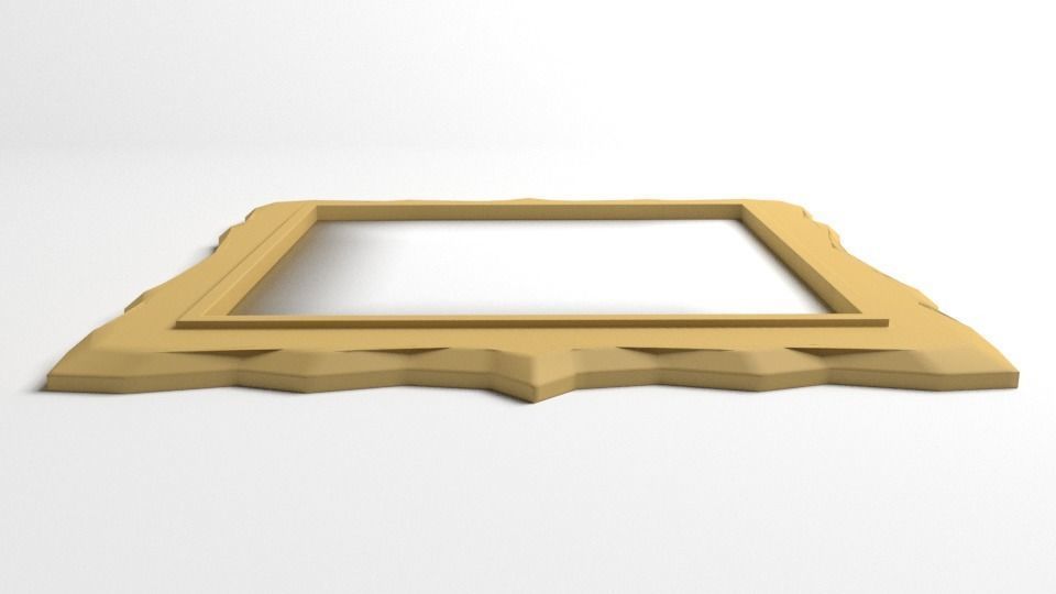 Square Picture Frame 3D model_1