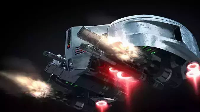 drone spaceship 3D model