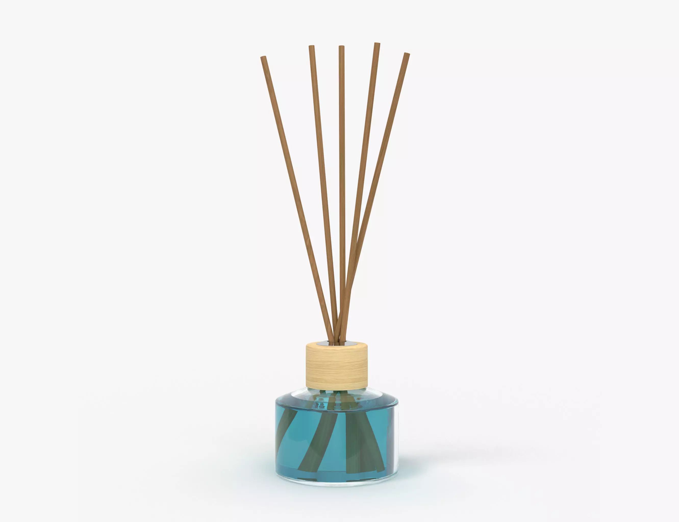 Air refresher bottle with sticks 04 3D model_0
