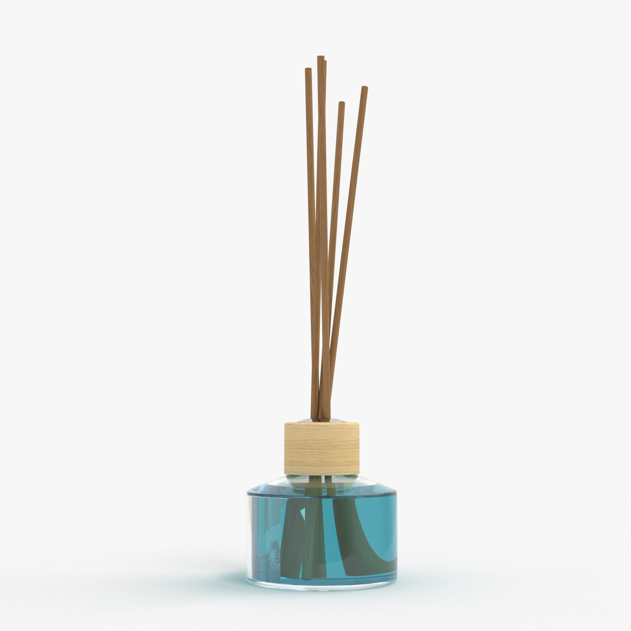Air refresher bottle with sticks 04 3D model_2