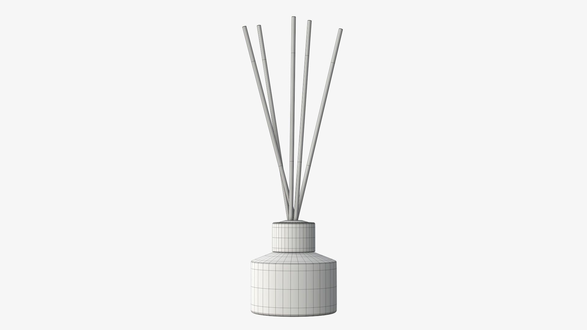 Air refresher bottle with sticks 04 3D model_4