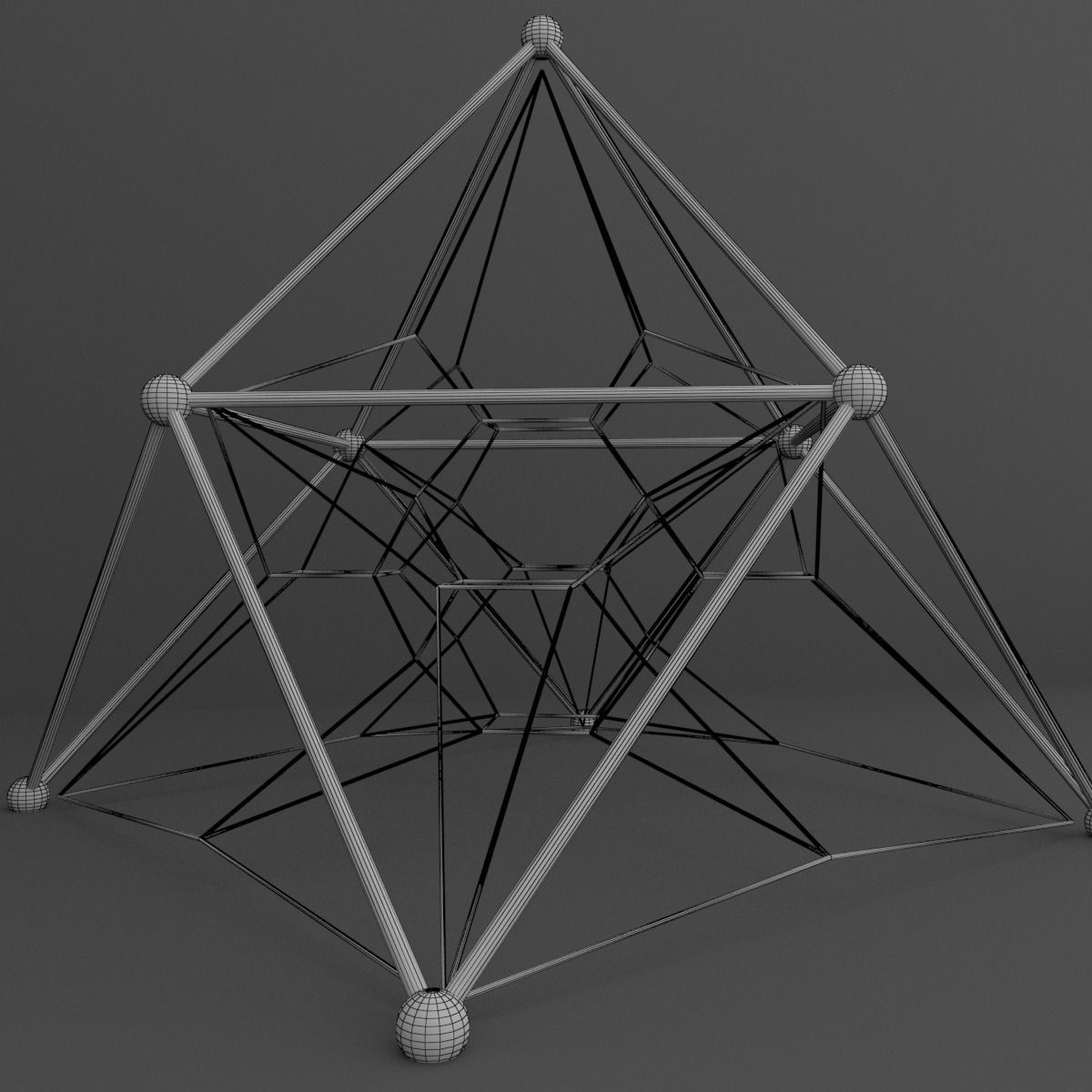 Playground Equipment Low-poly 3D model_4