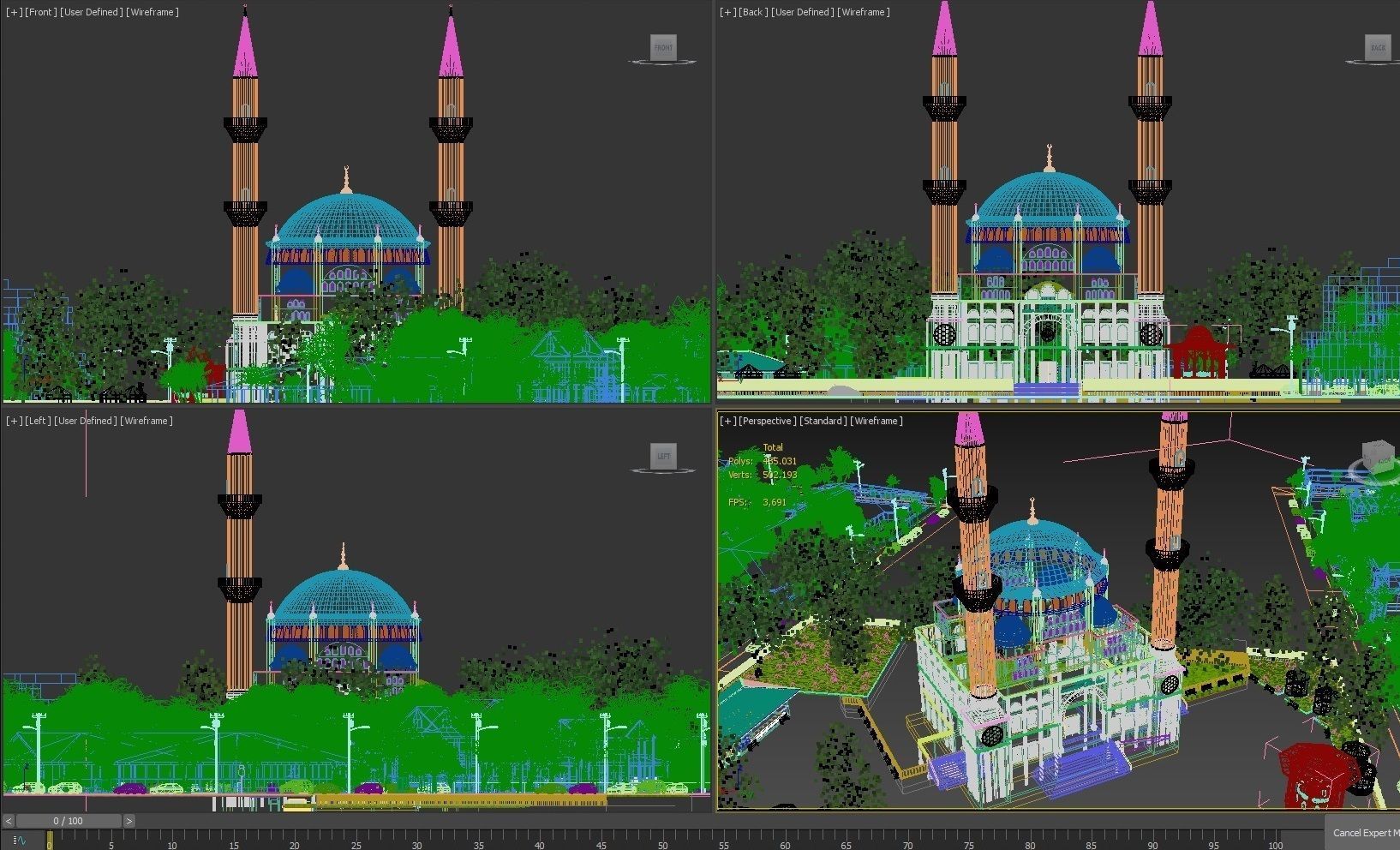 Turkish Mosque 3D model_14
