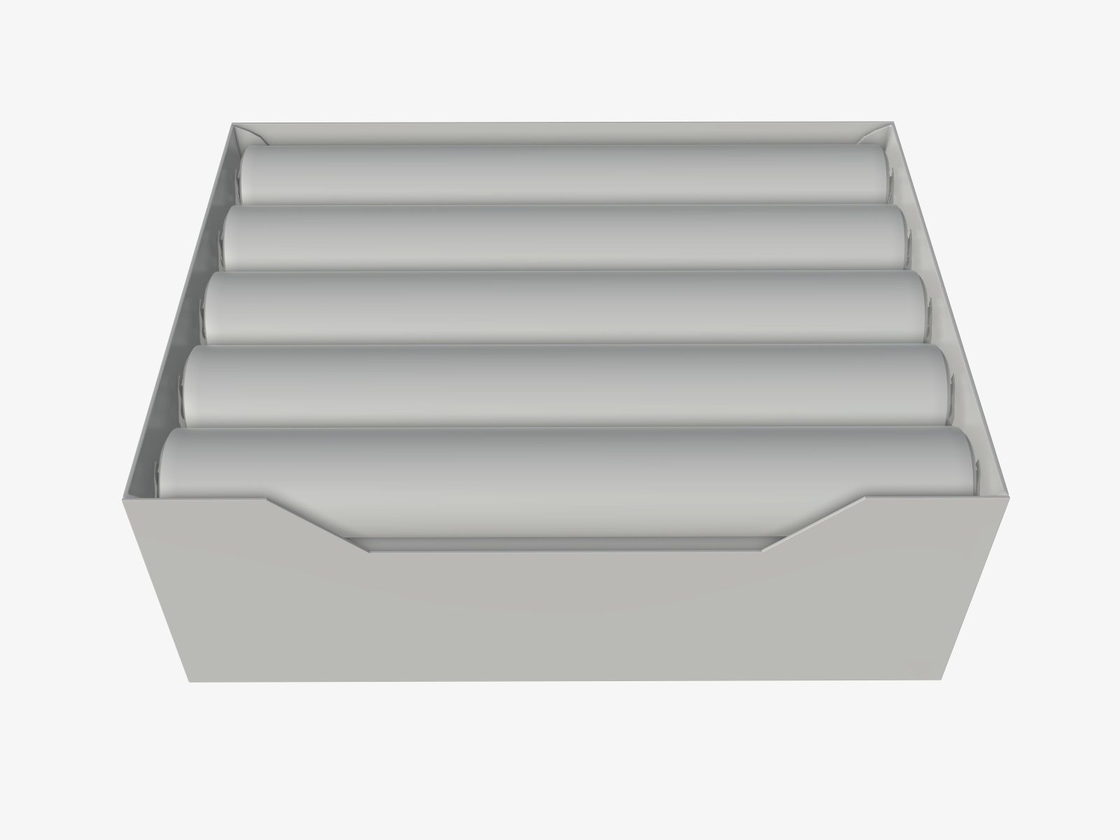 Chewing gum package cylindrical shape in box 3D model_1