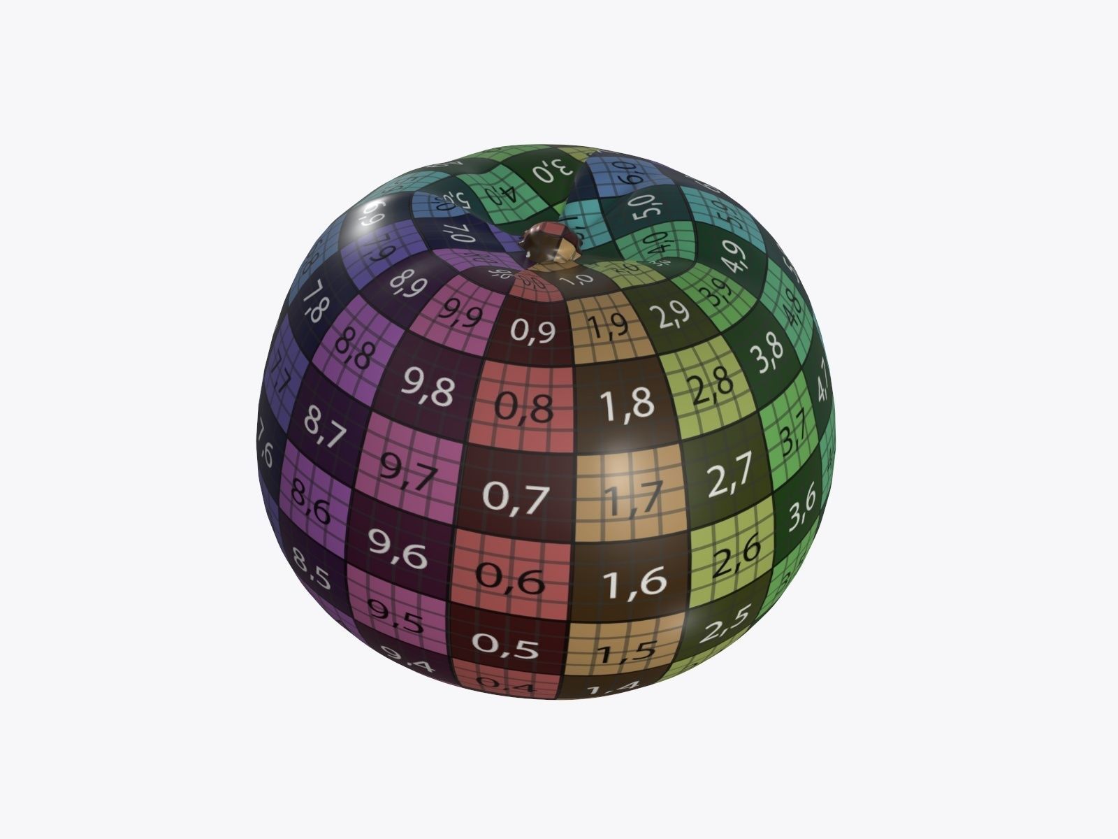 Mandarin whole 3D model_9