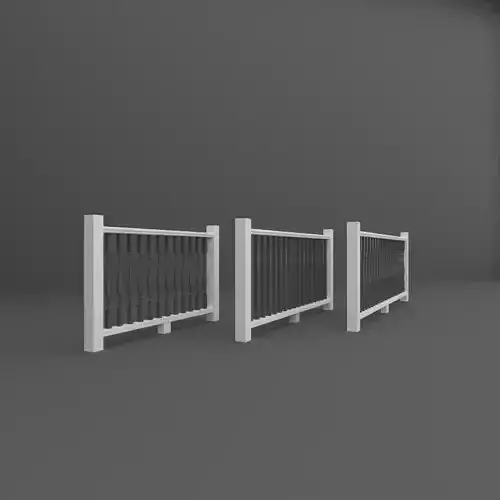 Fences three railings