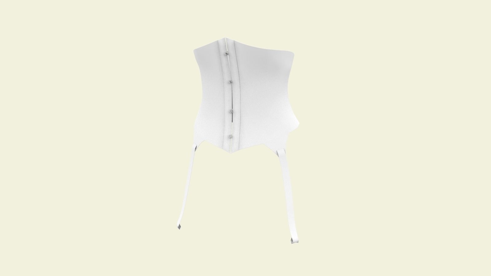Corset with avatar and UV map Marvelous Designer 3D model_3