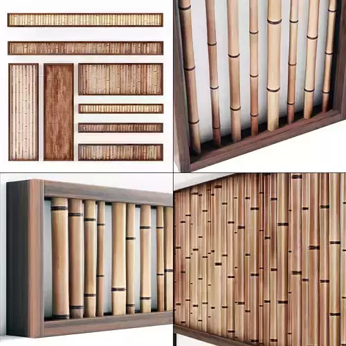 Bamboo branch wall