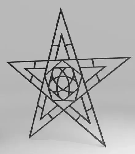 Full Sized Bondage Pentagram 220cm x 210cm