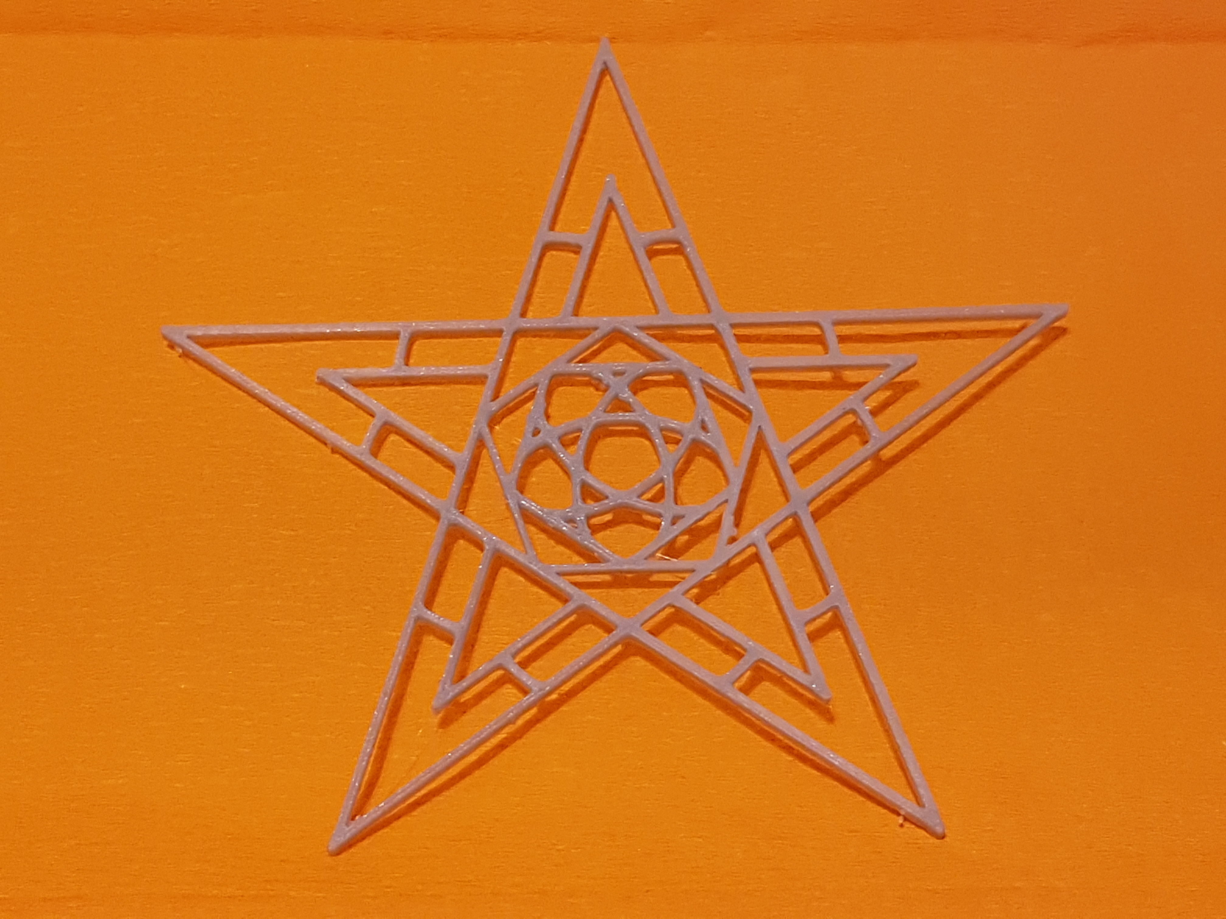 Full Sized Bondage Pentagram 220cm x 210cm Low-poly 3D model_4