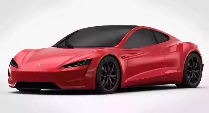 Tesla Roadster 2020 Detailed Interior 3D model