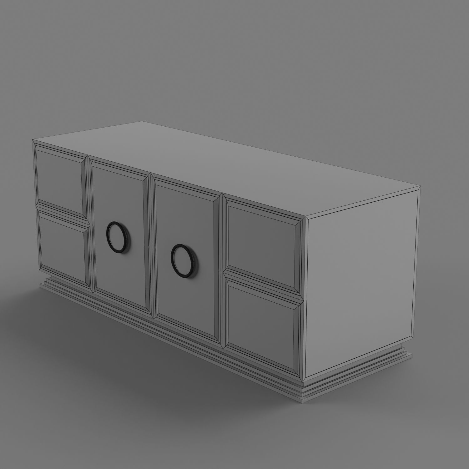 Drawer Design Low-poly 3D model_2