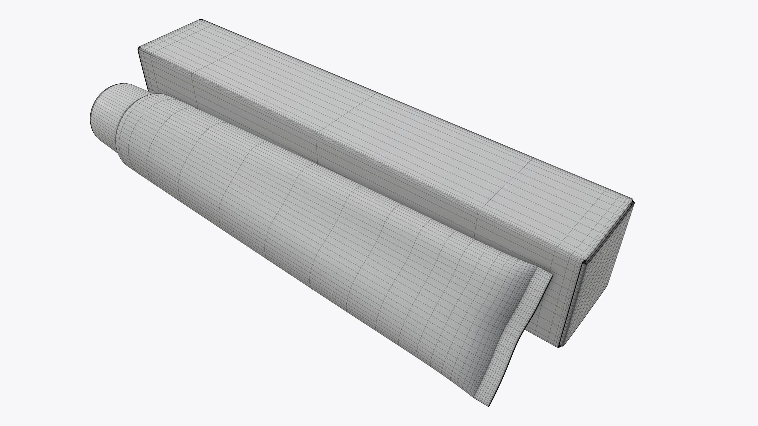 Toothpaste with box 03 3D model_8