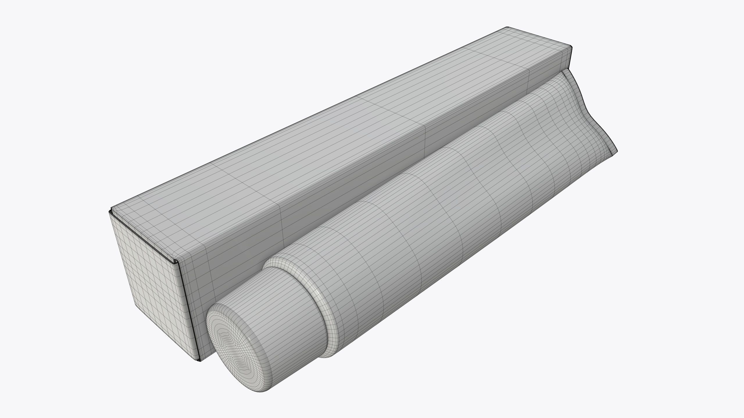 Toothpaste with box 03 3D model_5