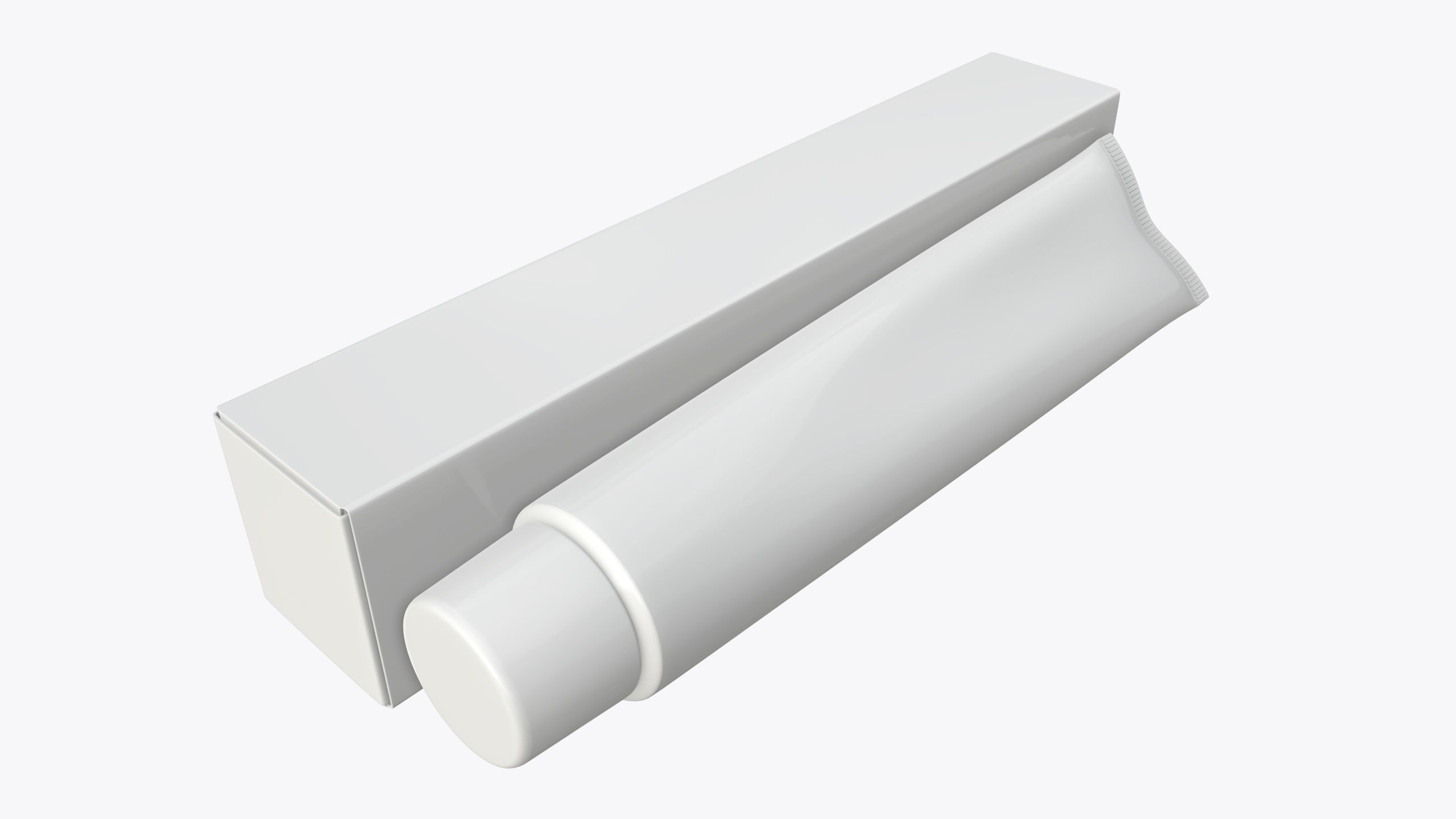 Toothpaste with box 03 3D model_1