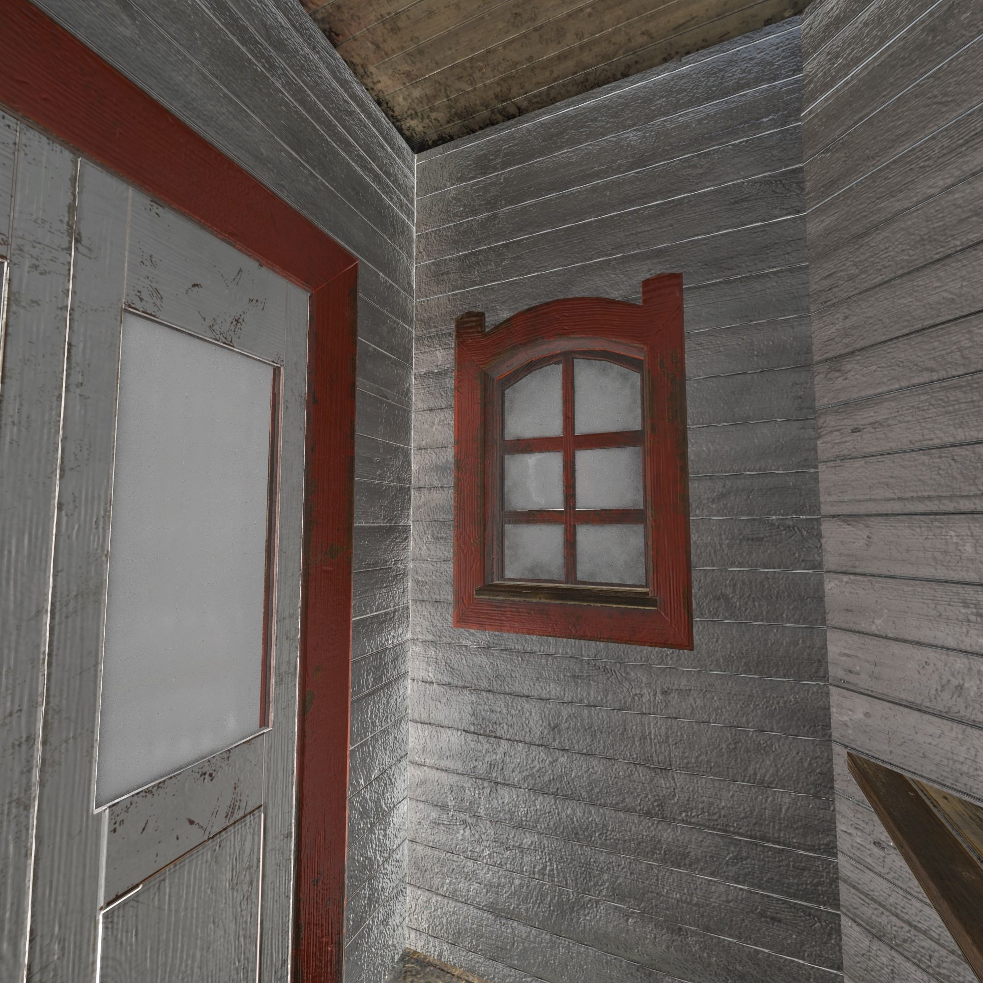 Chapel - Slav Architecture Low-poly 3D model_17