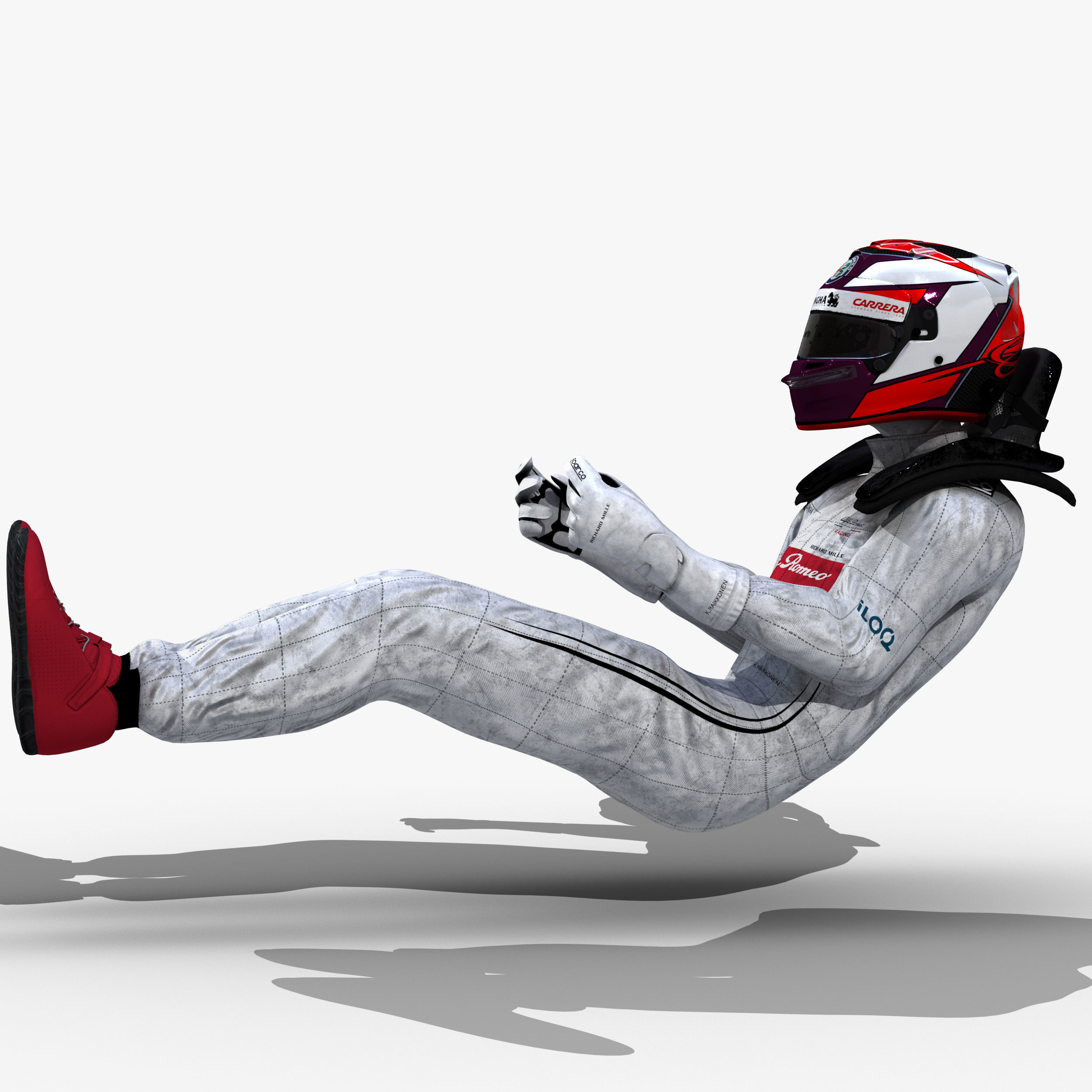 Kimi Raikkonen 2019 Low-poly 3D model_1