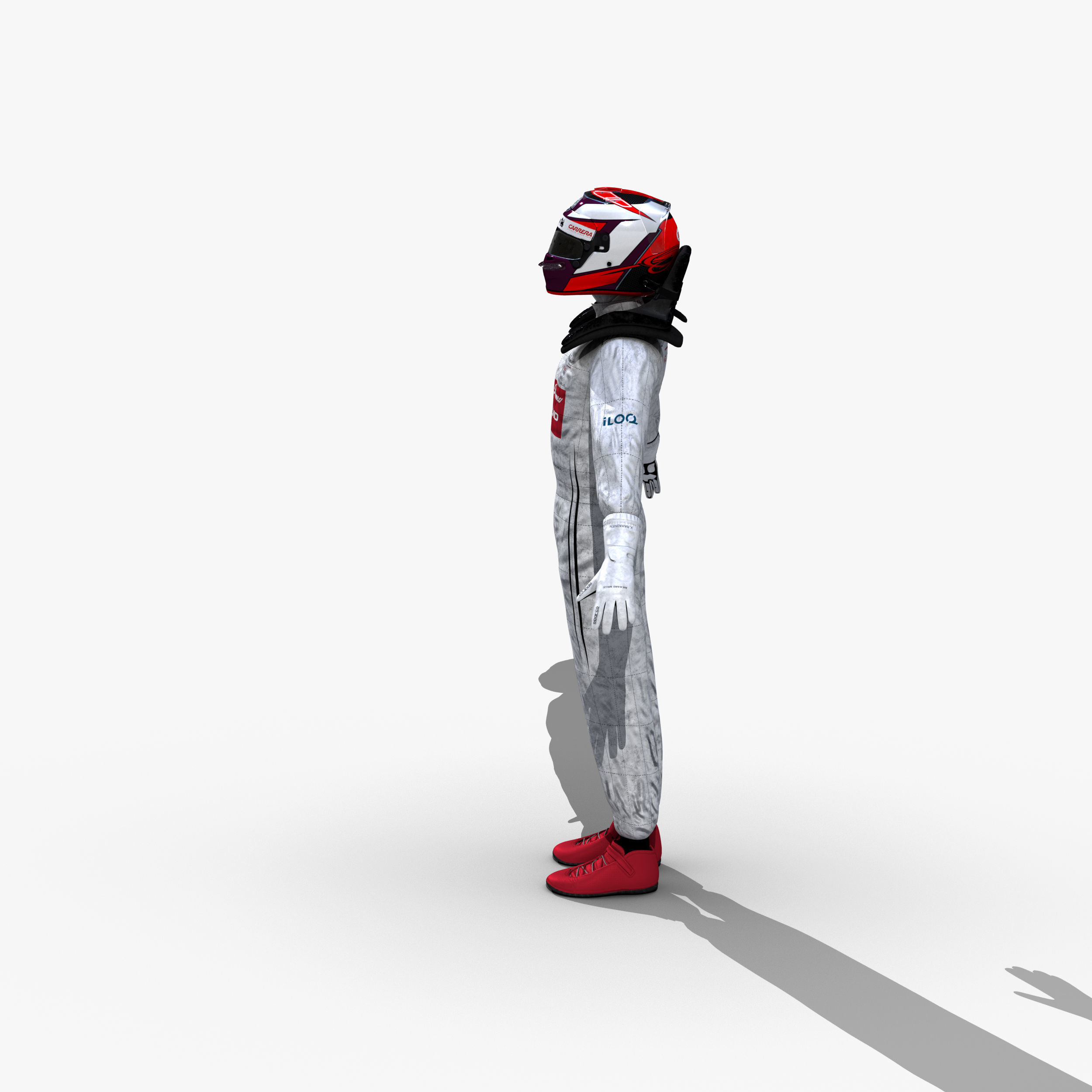 Kimi Raikkonen 2019 Low-poly 3D model_8
