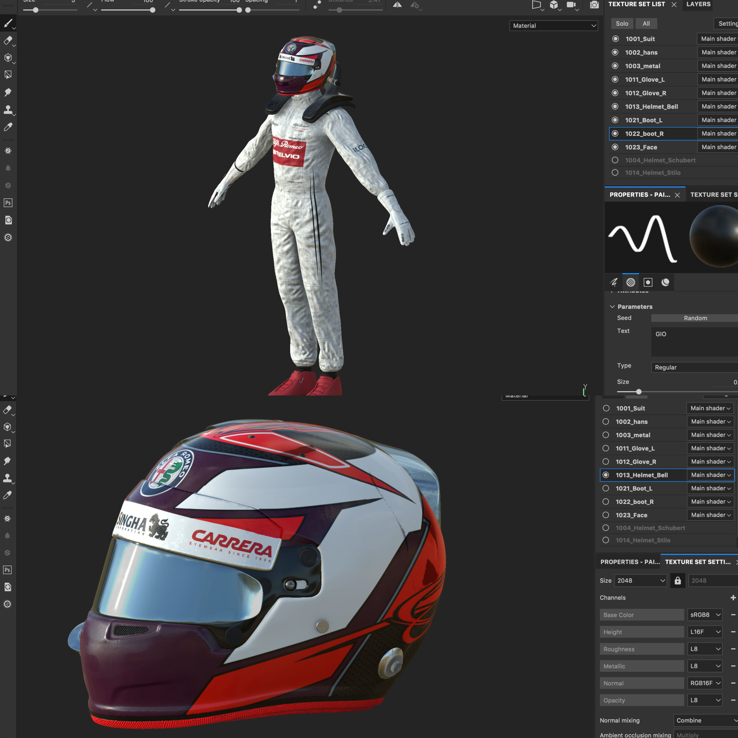 Kimi Raikkonen 2019 Low-poly 3D model_14