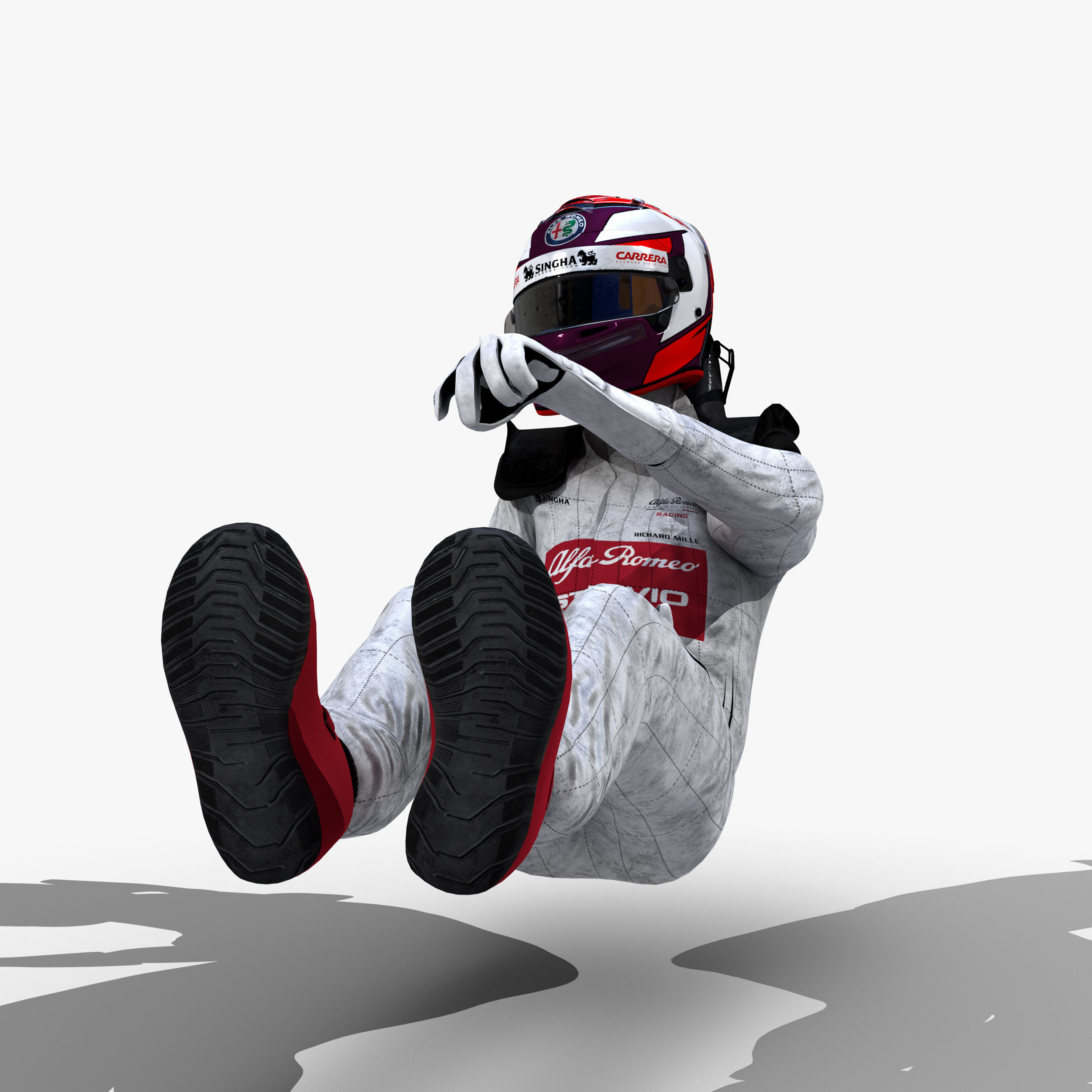Kimi Raikkonen 2019 Low-poly 3D model_5