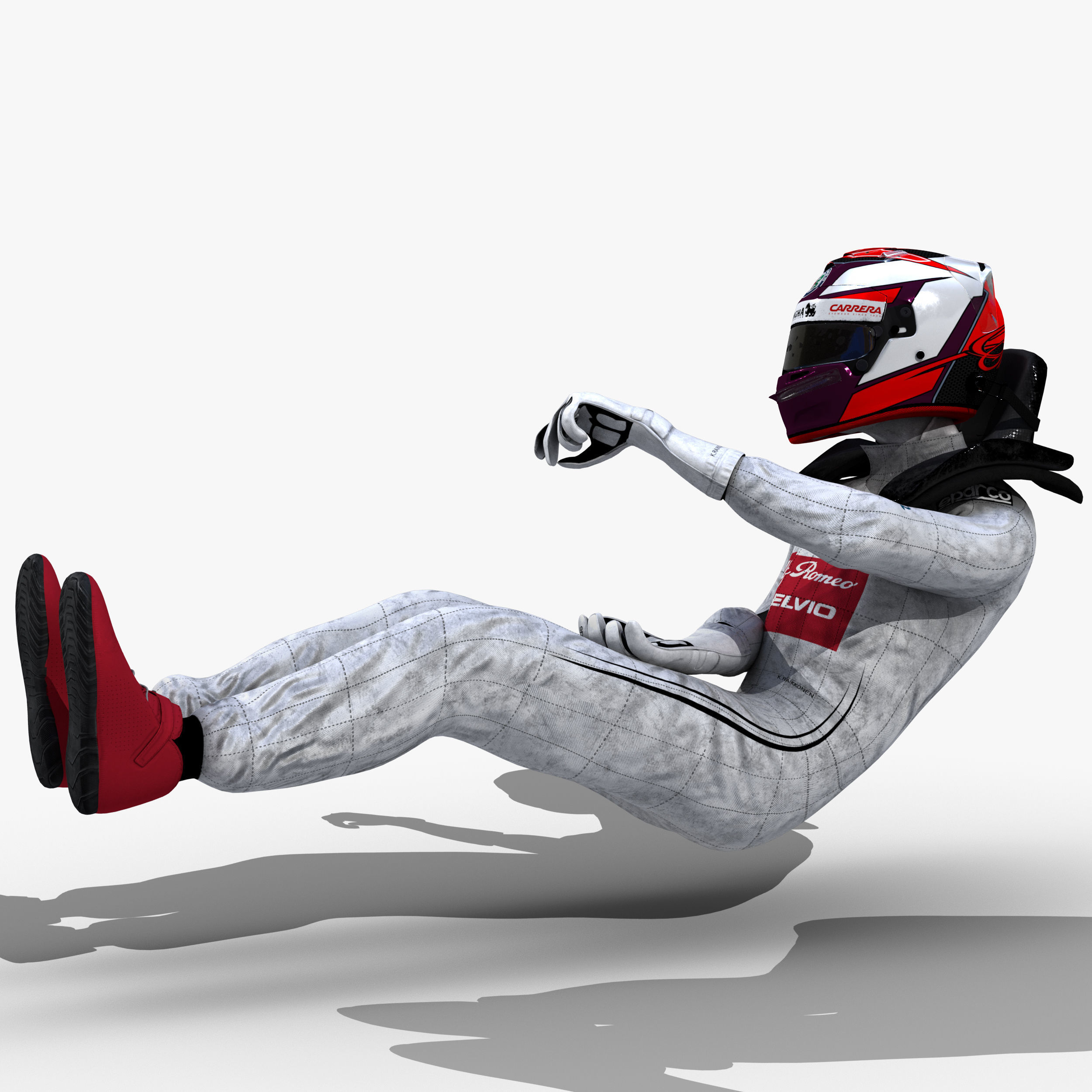 Kimi Raikkonen 2019 Low-poly 3D model_4