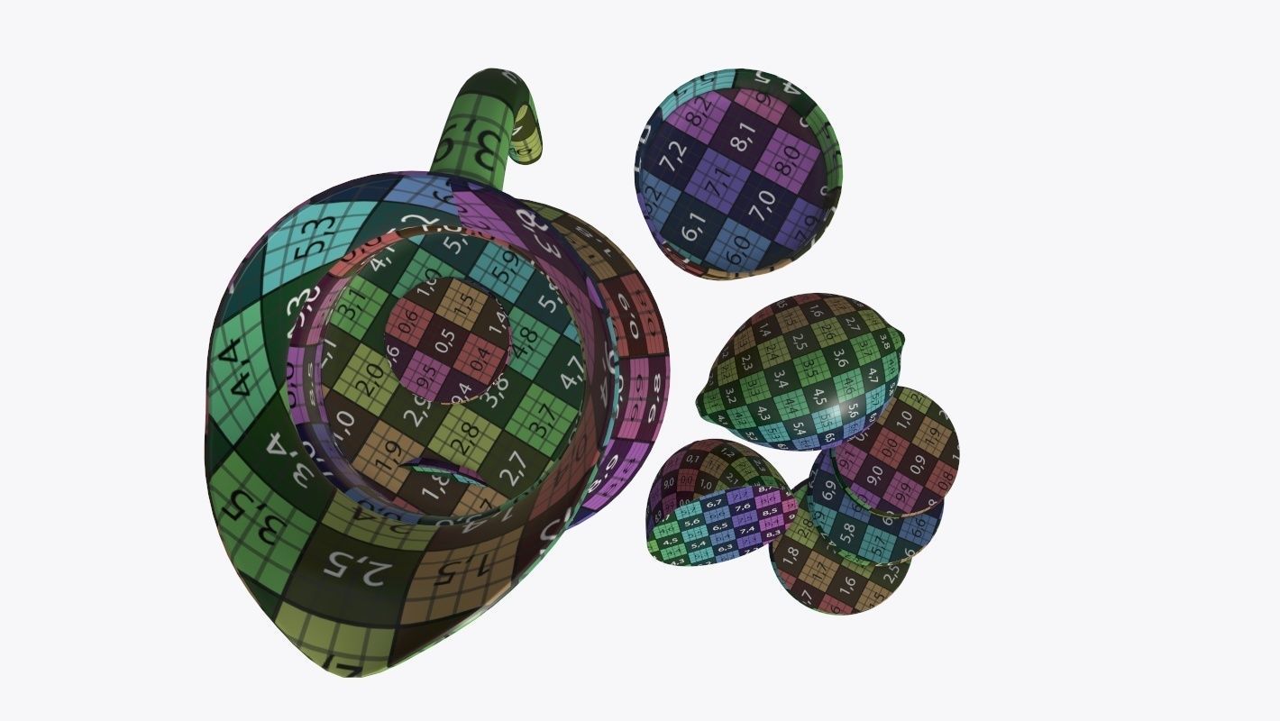 Jar with water and lemon slices 3D model_13