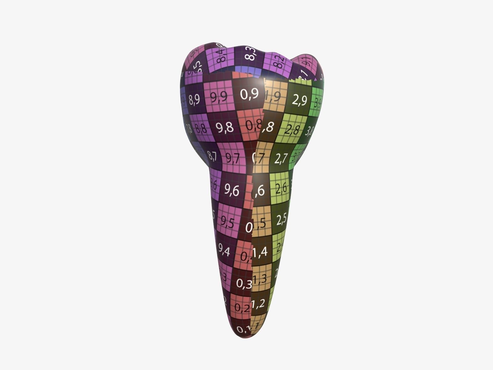 Tooth molars 3D model_10