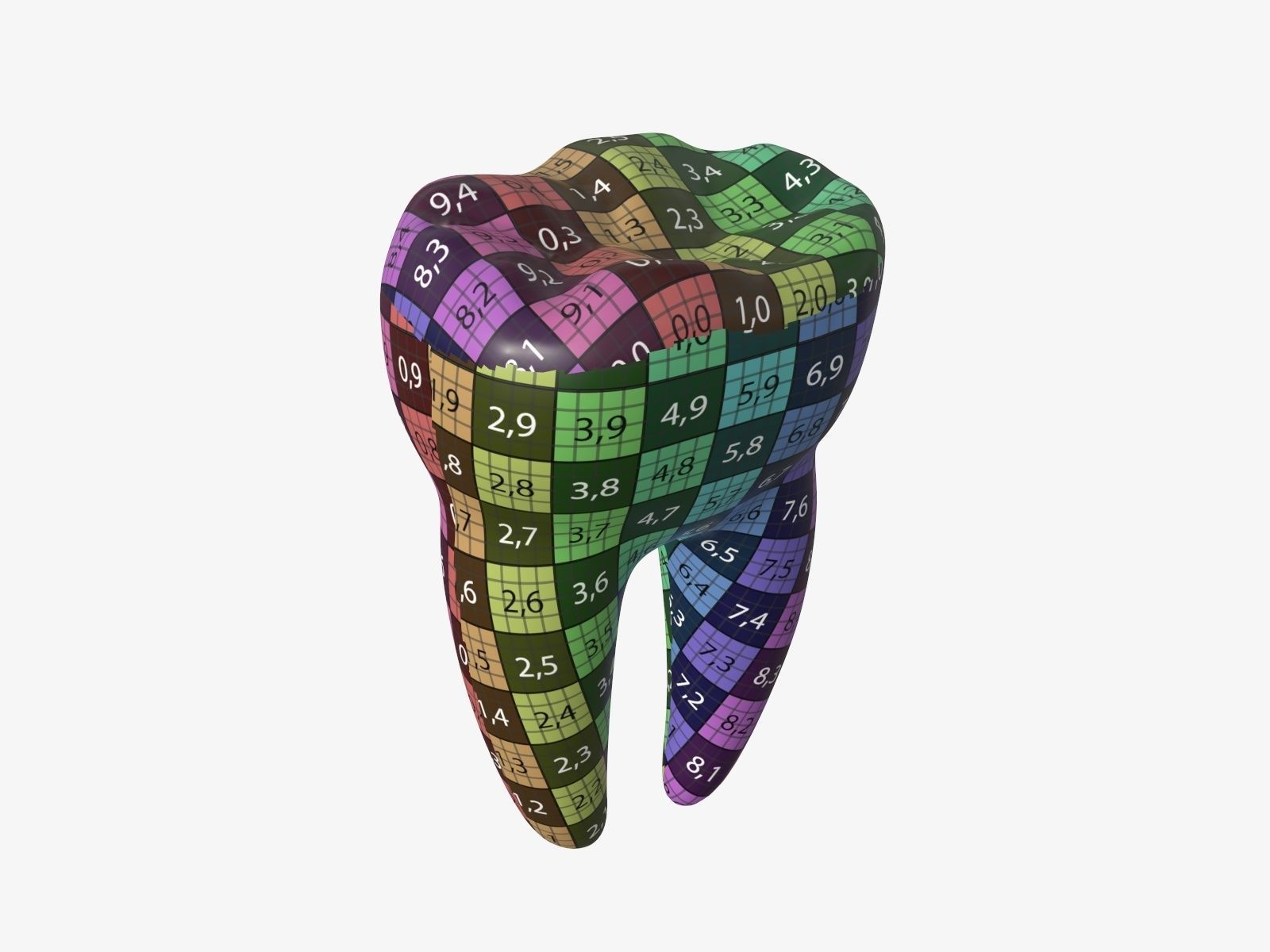 Tooth molars 3D model_8