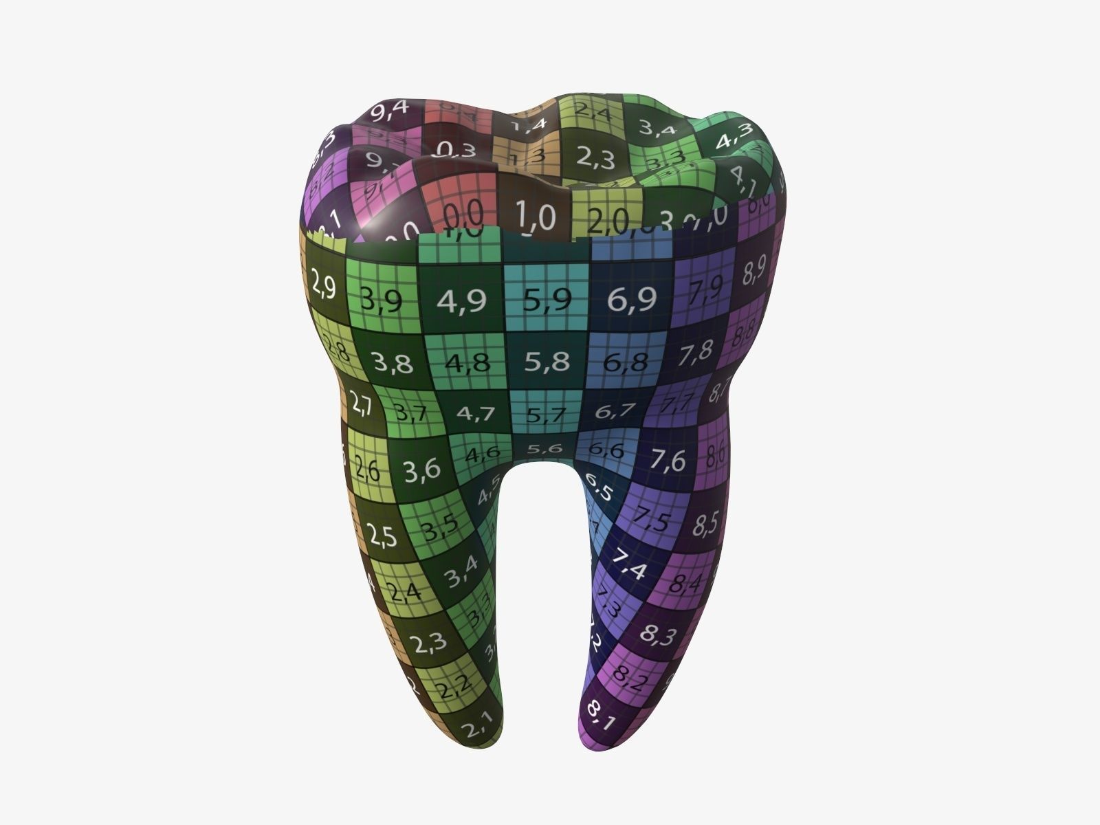 Tooth molars 3D model_9