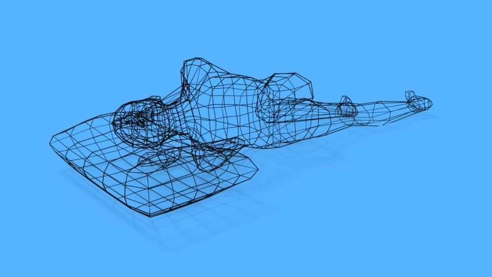 Low Poly Kid Sleeping Low-poly 3D model_13