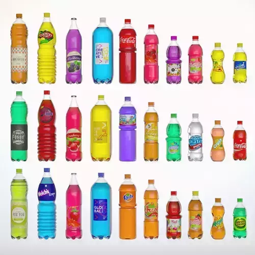 SodaBottle soda bottles - 3D model