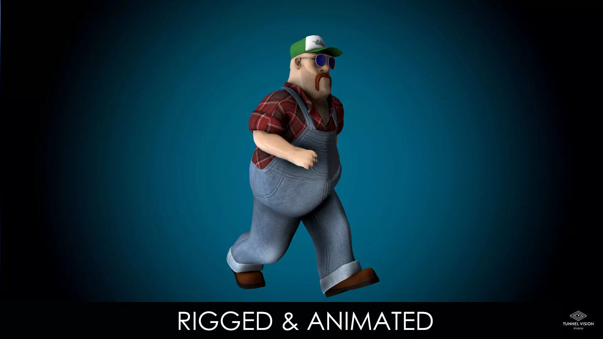 Mr Globetrotter Male Character PRO Low-poly 3D model_0