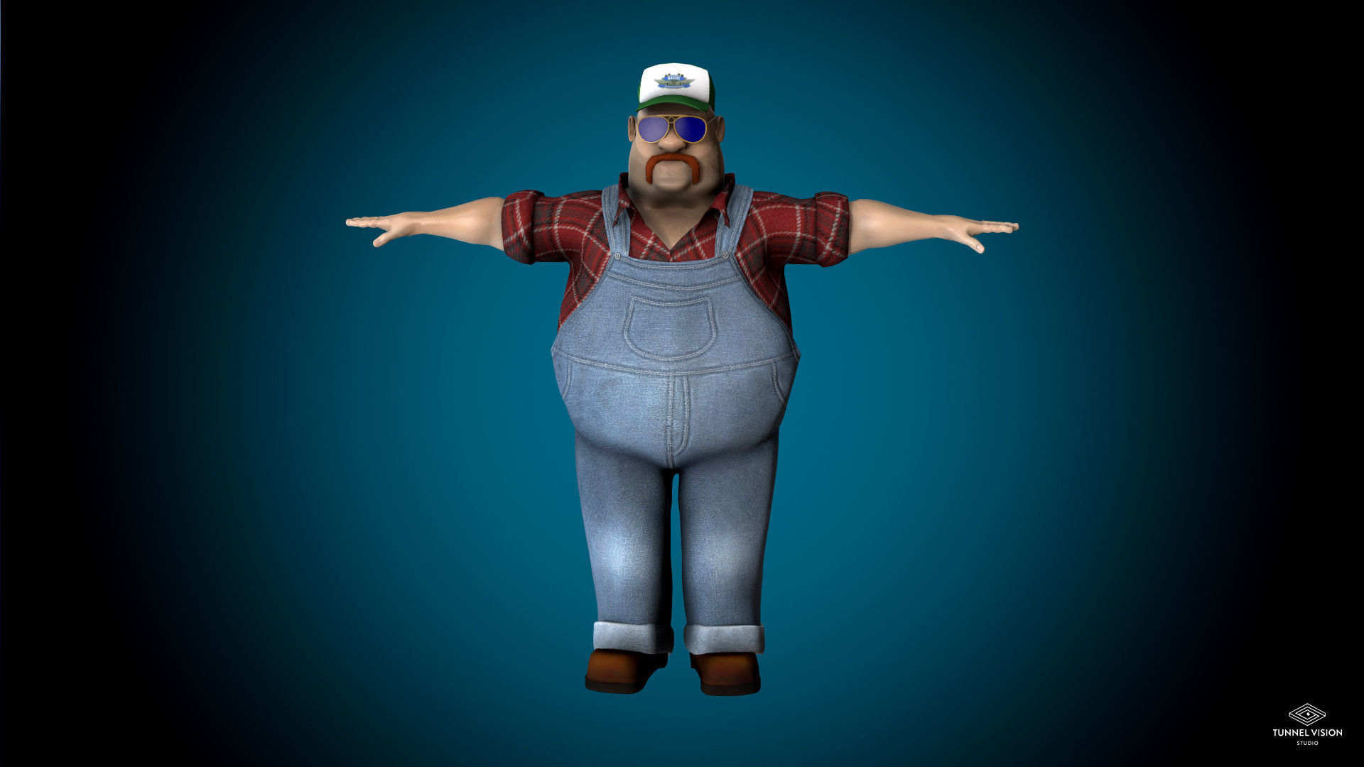 Mr Globetrotter Male Character PRO Low-poly 3D model_5