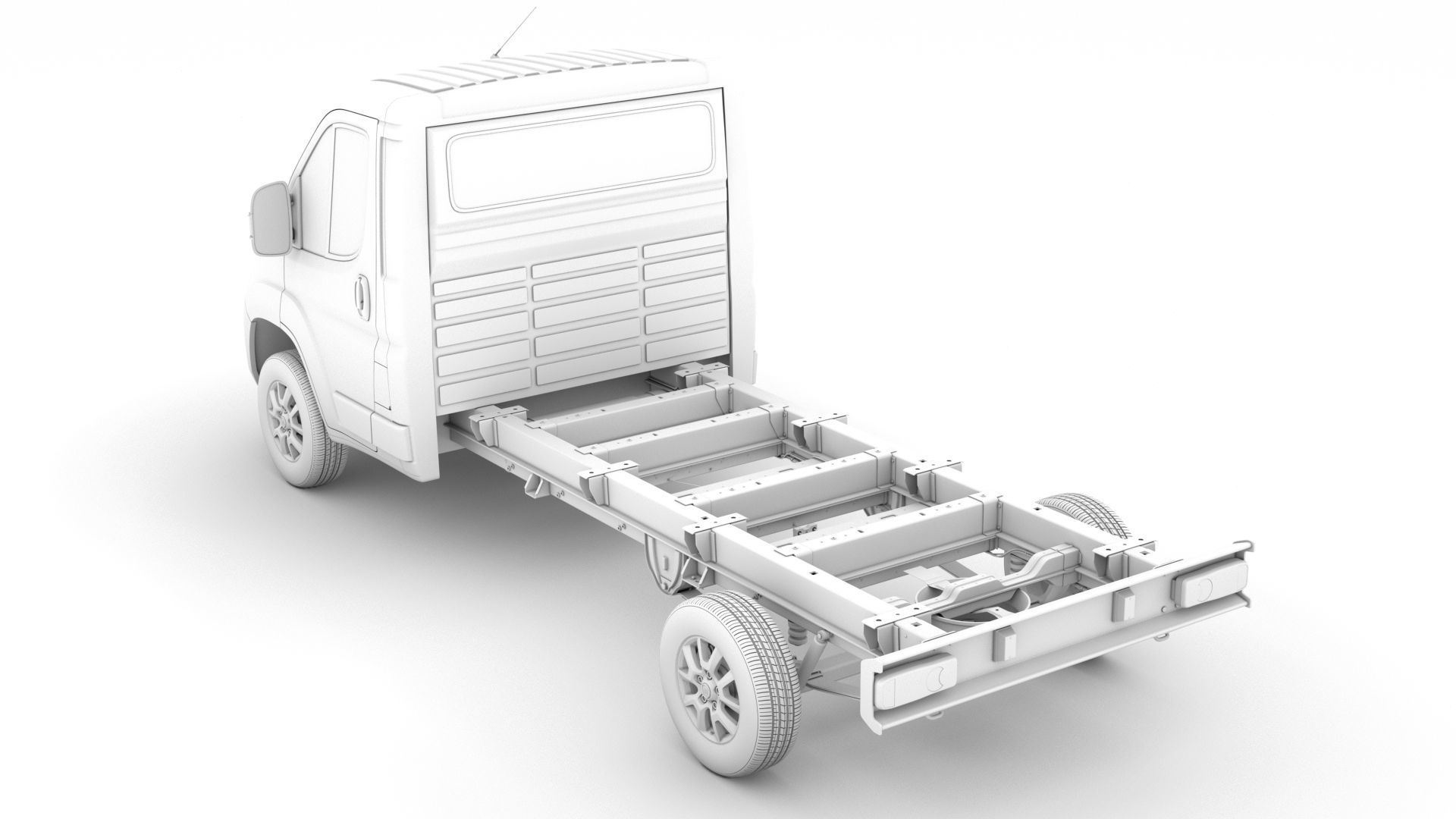 Fiat Ducato Chassis Truck Single Cab 3800WB 2020 3D model_17