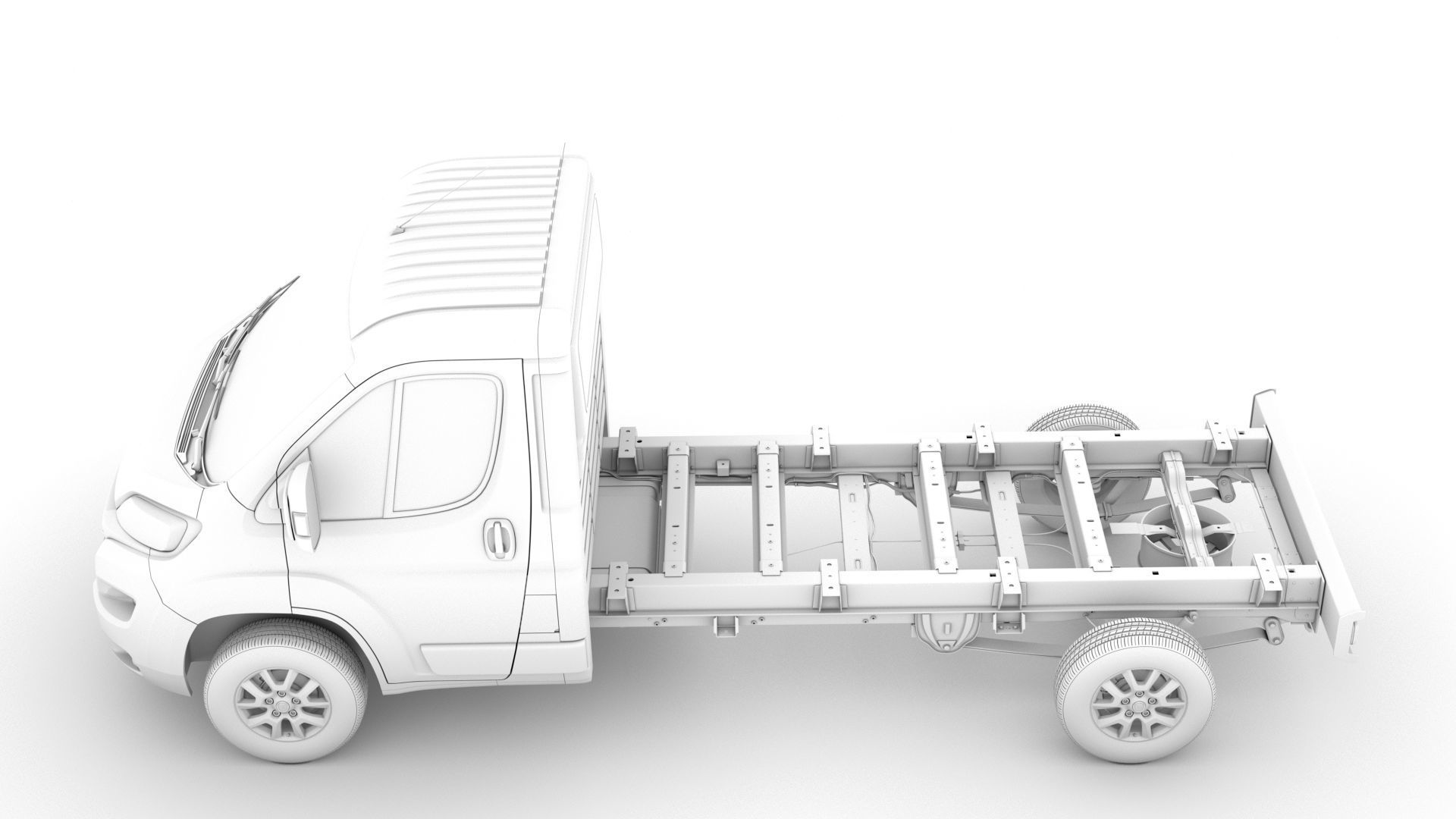 Fiat Ducato Chassis Truck Single Cab 3800WB 2020 3D model_18
