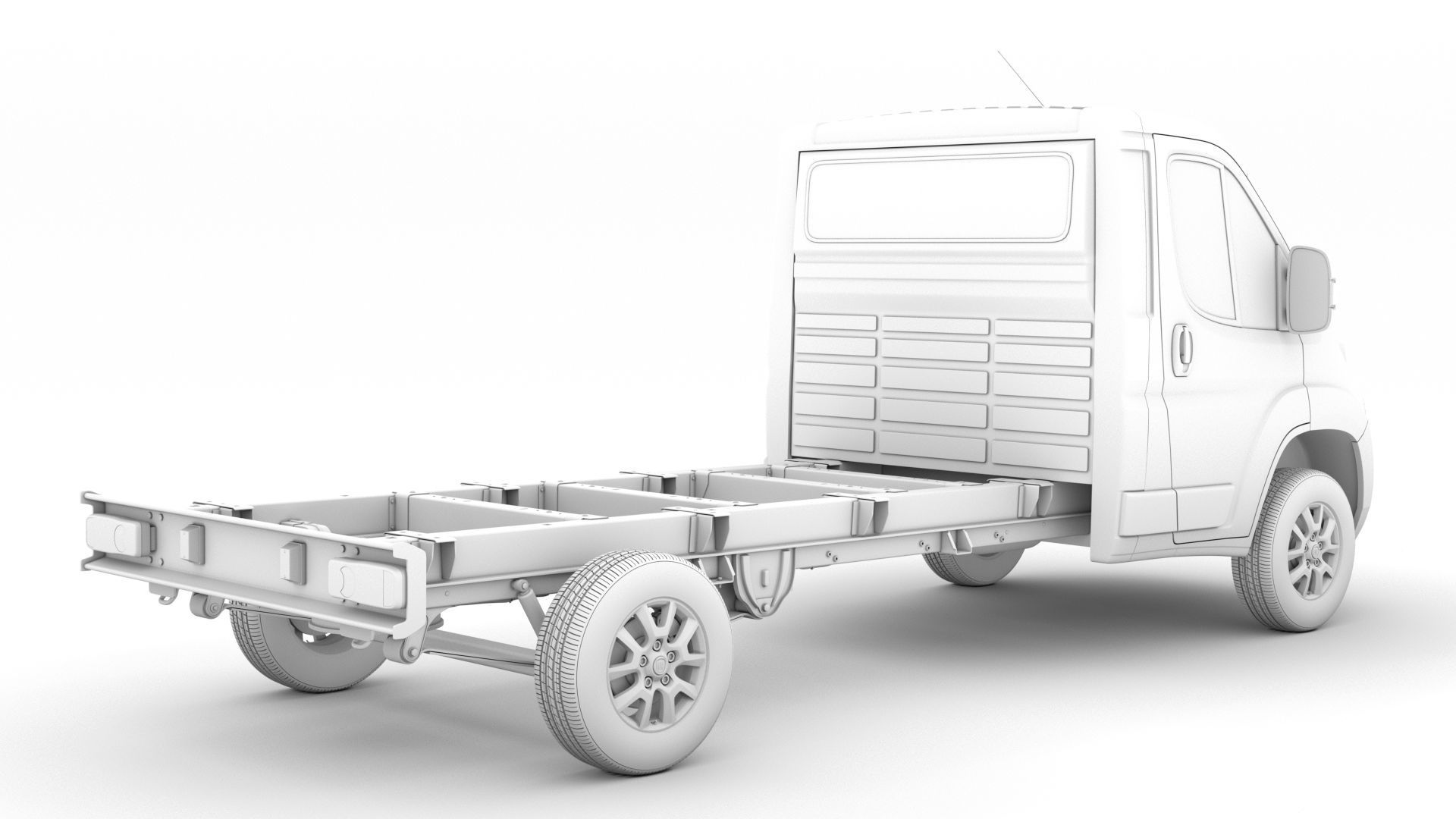 Fiat Ducato Chassis Truck Single Cab 3800WB 2020 3D model_16
