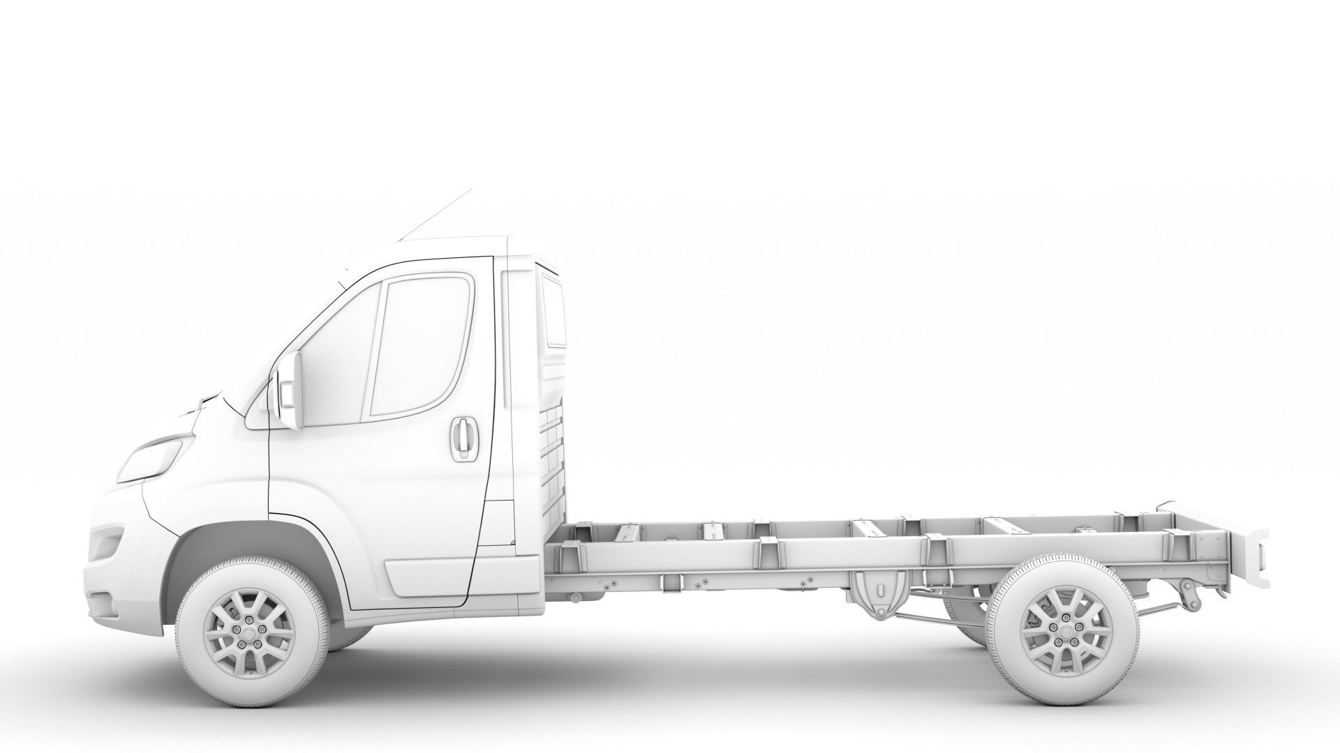 Fiat Ducato Chassis Truck Single Cab 3800WB 2020 3D model_19