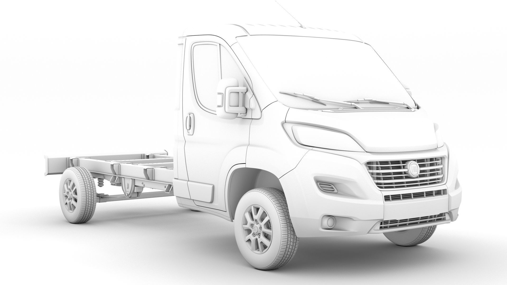 Fiat Ducato Chassis Truck Single Cab 3800WB 2020 3D model_14